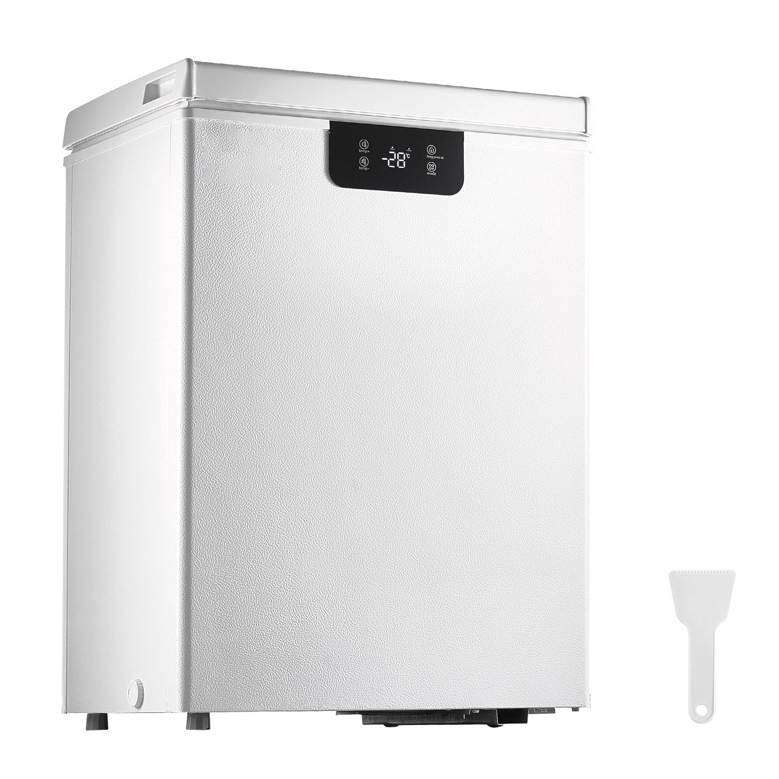SVOPES SCJYLJBS222C03816V1 Chest Freezer 2.22 Cu.ft / 63 L Compact Deep Freezer Free Standing Top Open Door Chest Freezers with 2 Removable Baskets and Adjustable Thermostat Energy Saving and Low Noise White