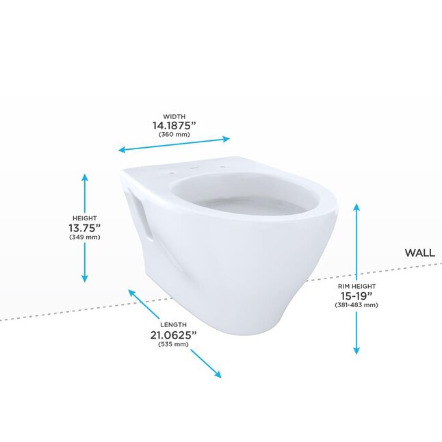 Aquia Cotton White Dual Flush Elongated Chair Height 2 Piece Watersense Toilet 12 In Rough Size Ada Compliant The Toilets Department At Com - Wall Mounted Toilet Width