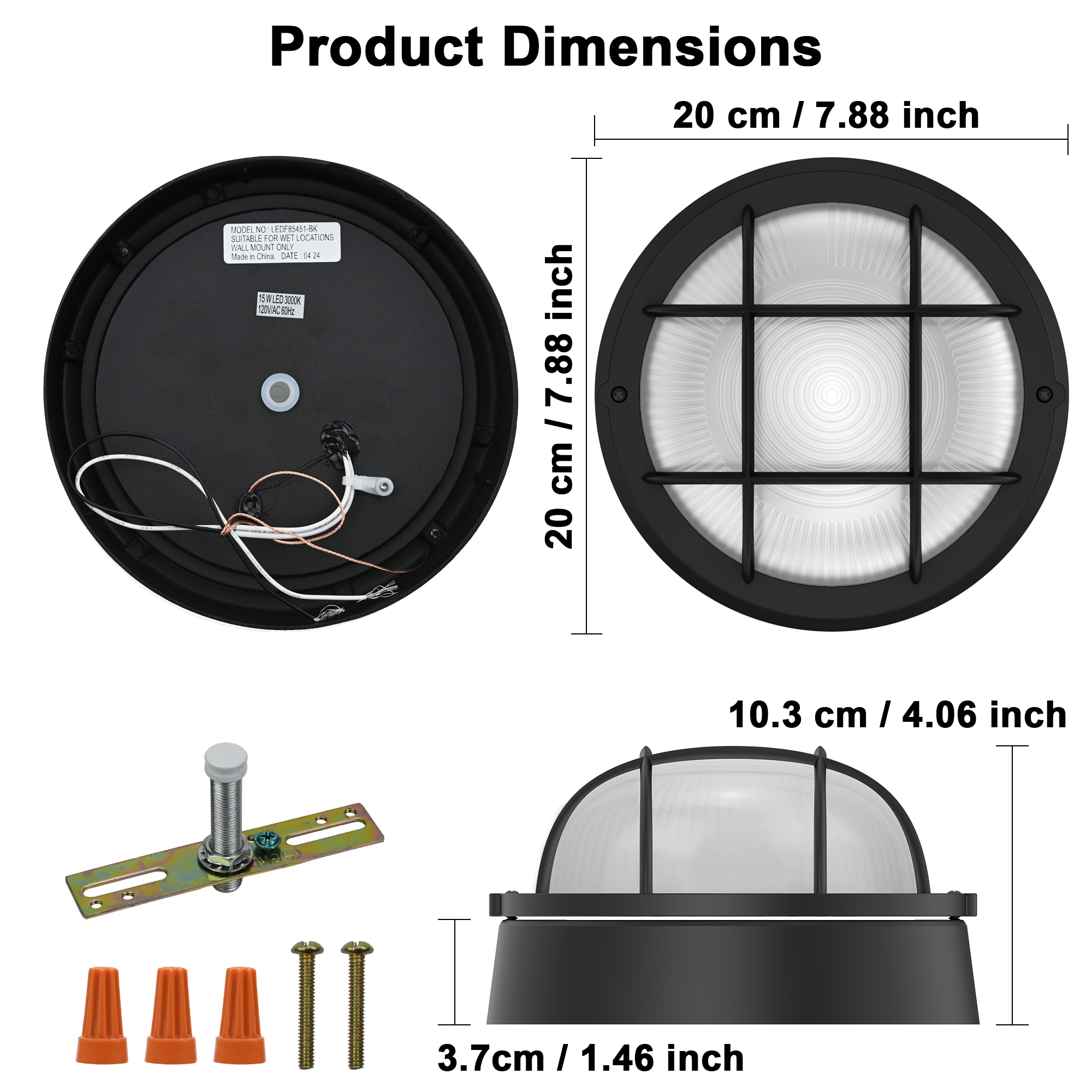 Hukoro LEDFL85451-BK-OD Outdoor-Wall-Lighting - View #2