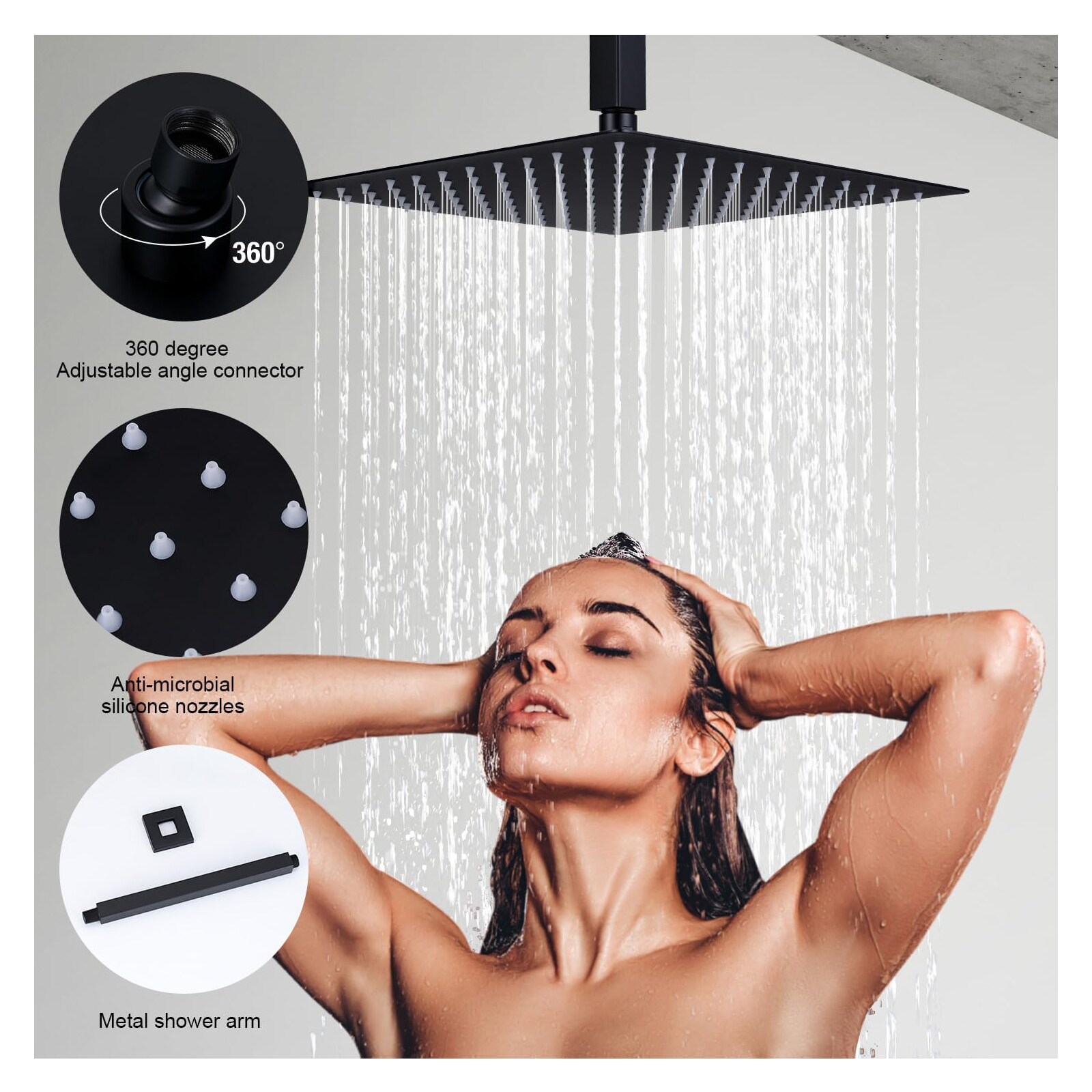 BYH H-SF001-MB Tub-Shower-Faucets - View #4