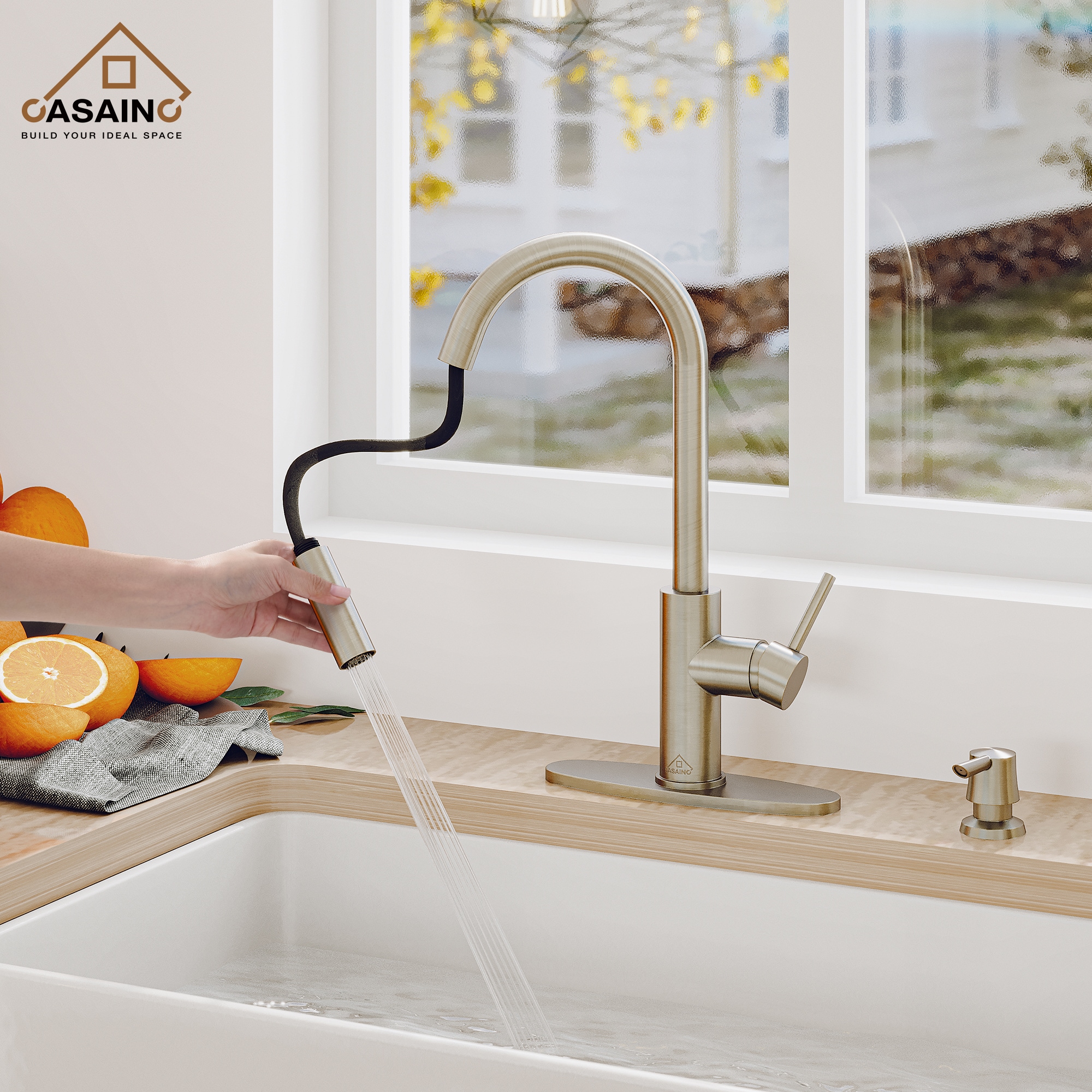 CASAINC CA-W3374-BN Kitchen-Faucets - View #8