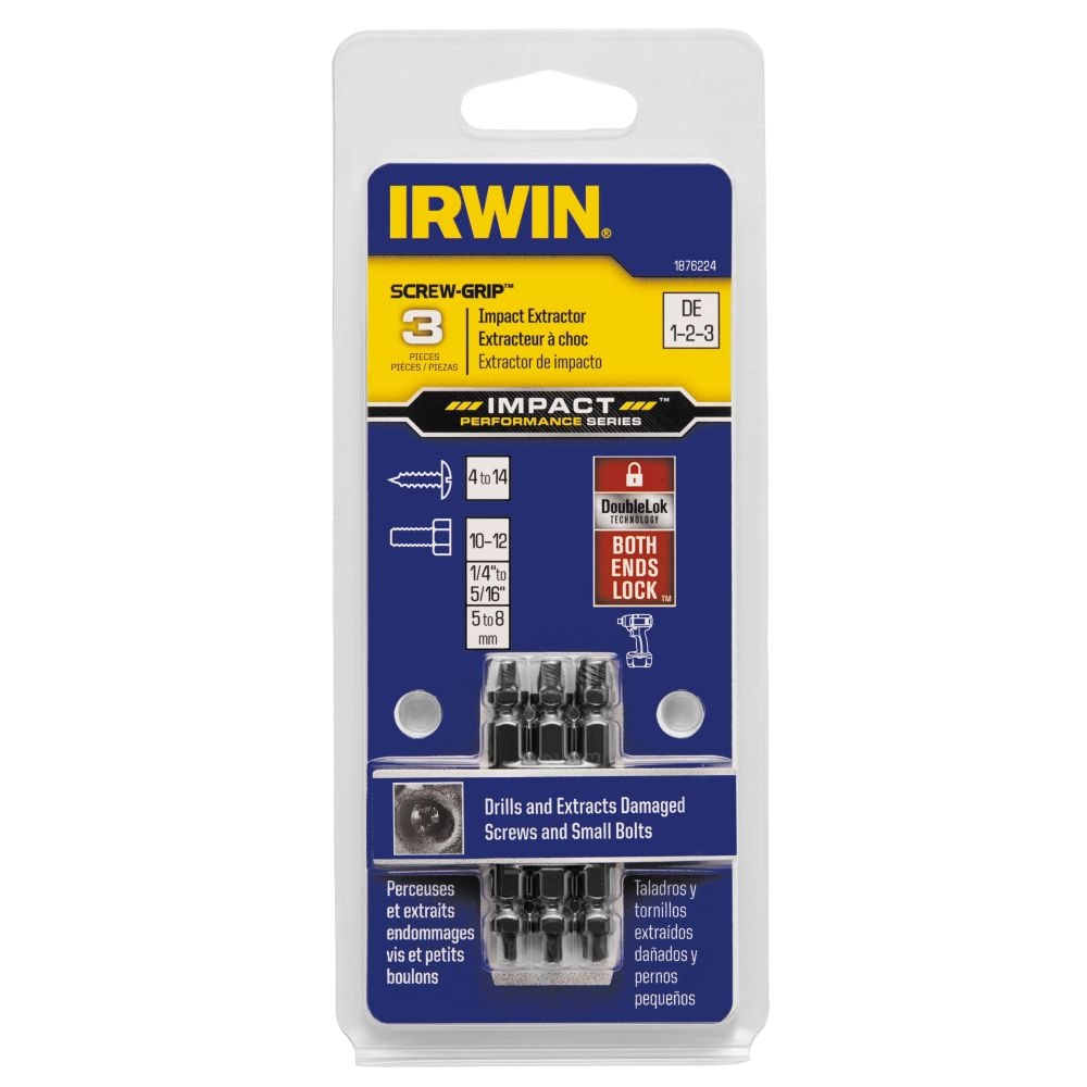IRWIN 1876224 Impact SCREW-GRIP HSS 2-in Screw extractor