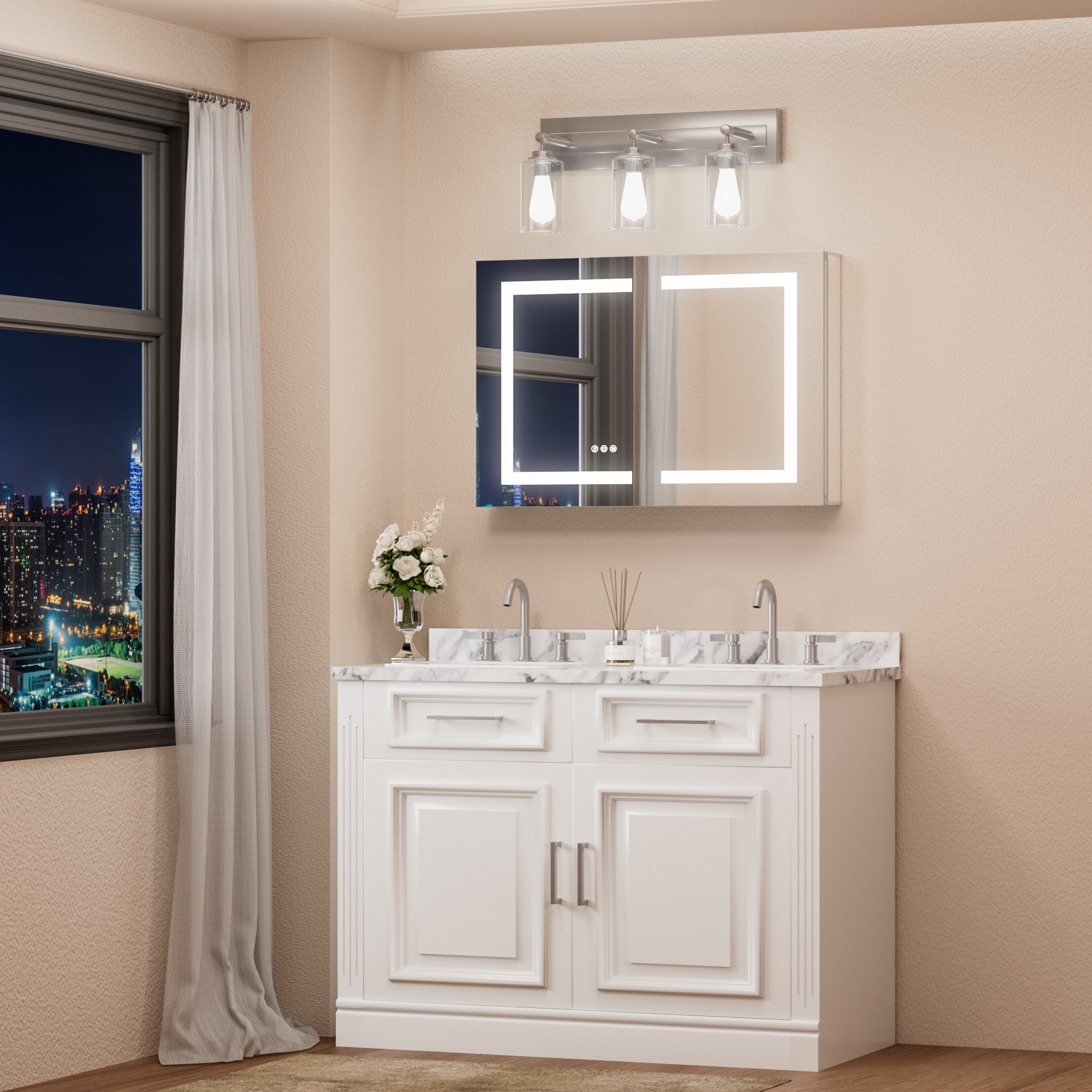 Keonjinn LW-JG-ZG-9161 Bathroom-Medicine-Cabinets - View #3