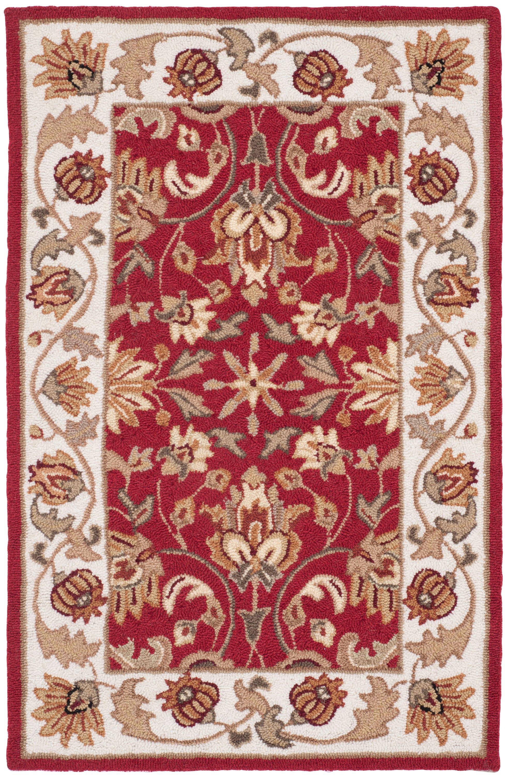 Ezc 101C Gentry Red Ivory 2in-6ft x 4in Rug