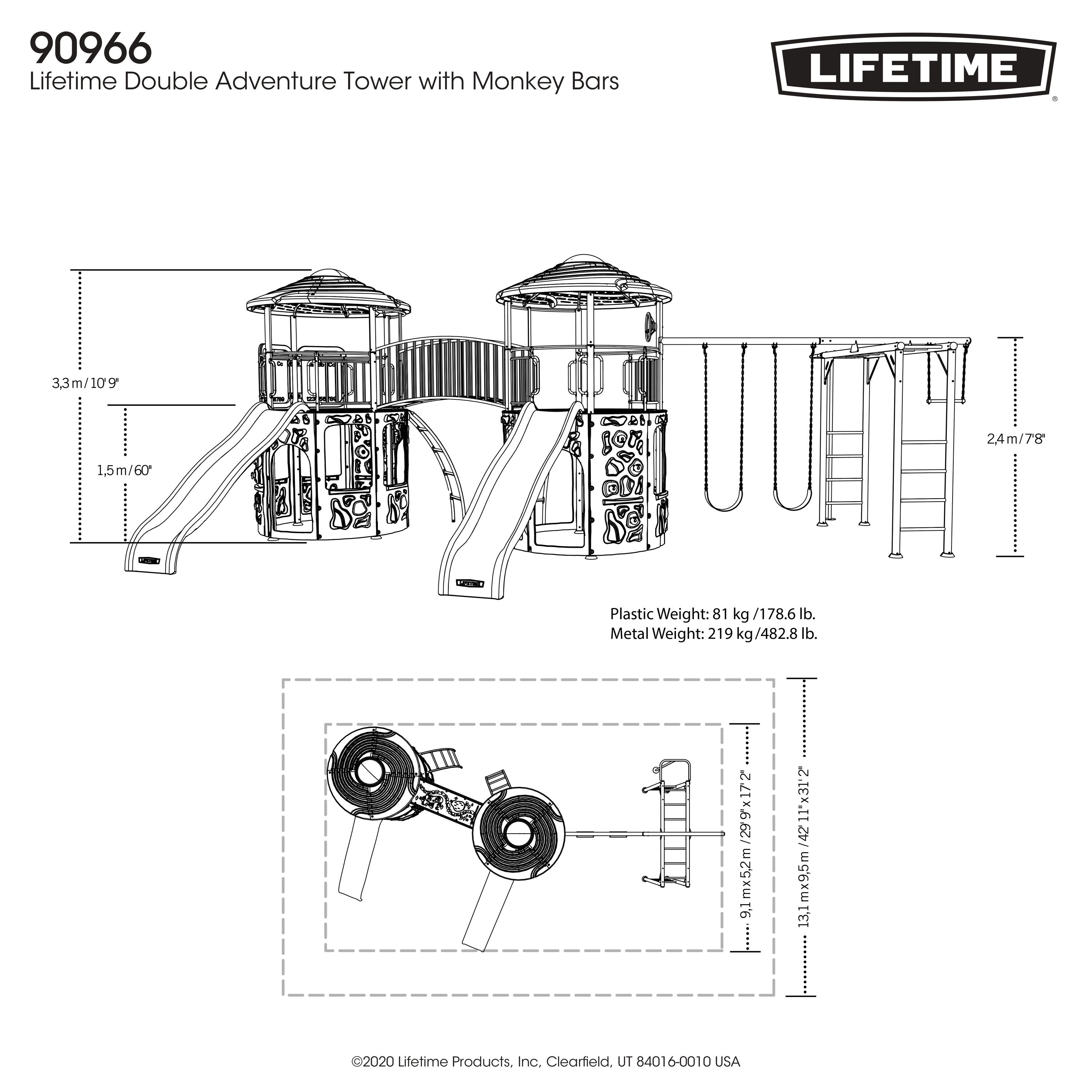 LIFETIME PRODUCTS 90966 Playset-Swings - View #15