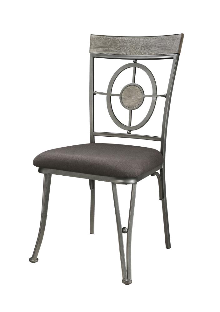 ACME FURNITURE 73187 2 Landis Industrial Fabric and Gunmetal Accent Chair