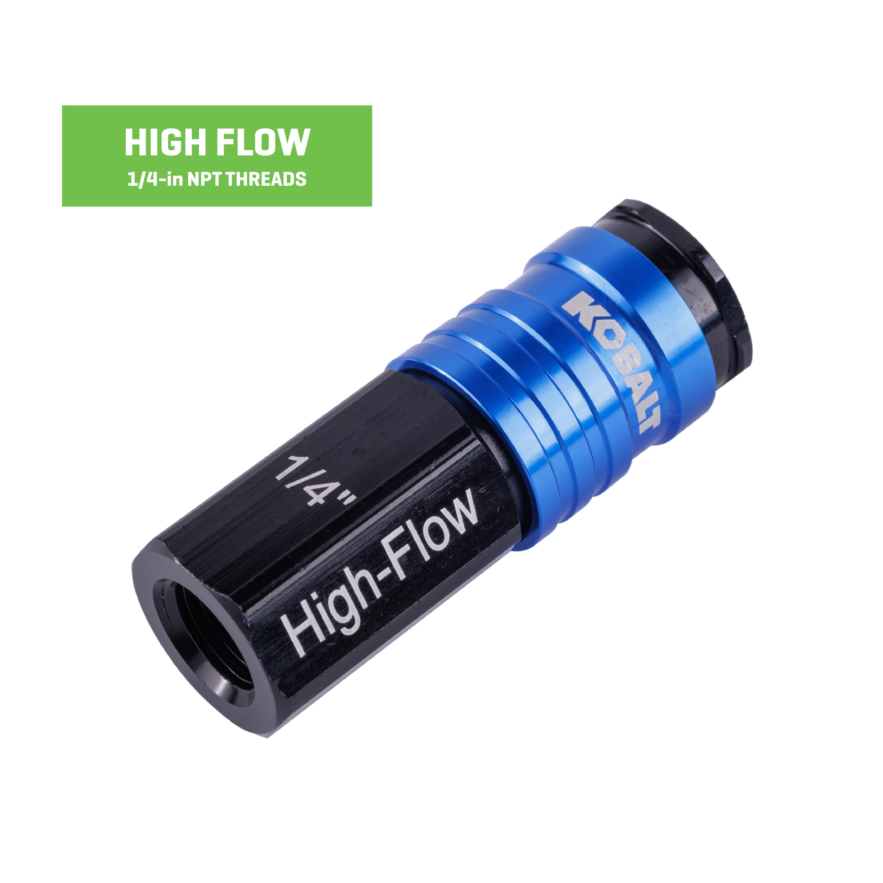 Kobalt SGY-AIR278 1/4-in High Flow Female Coupler- Aluminum