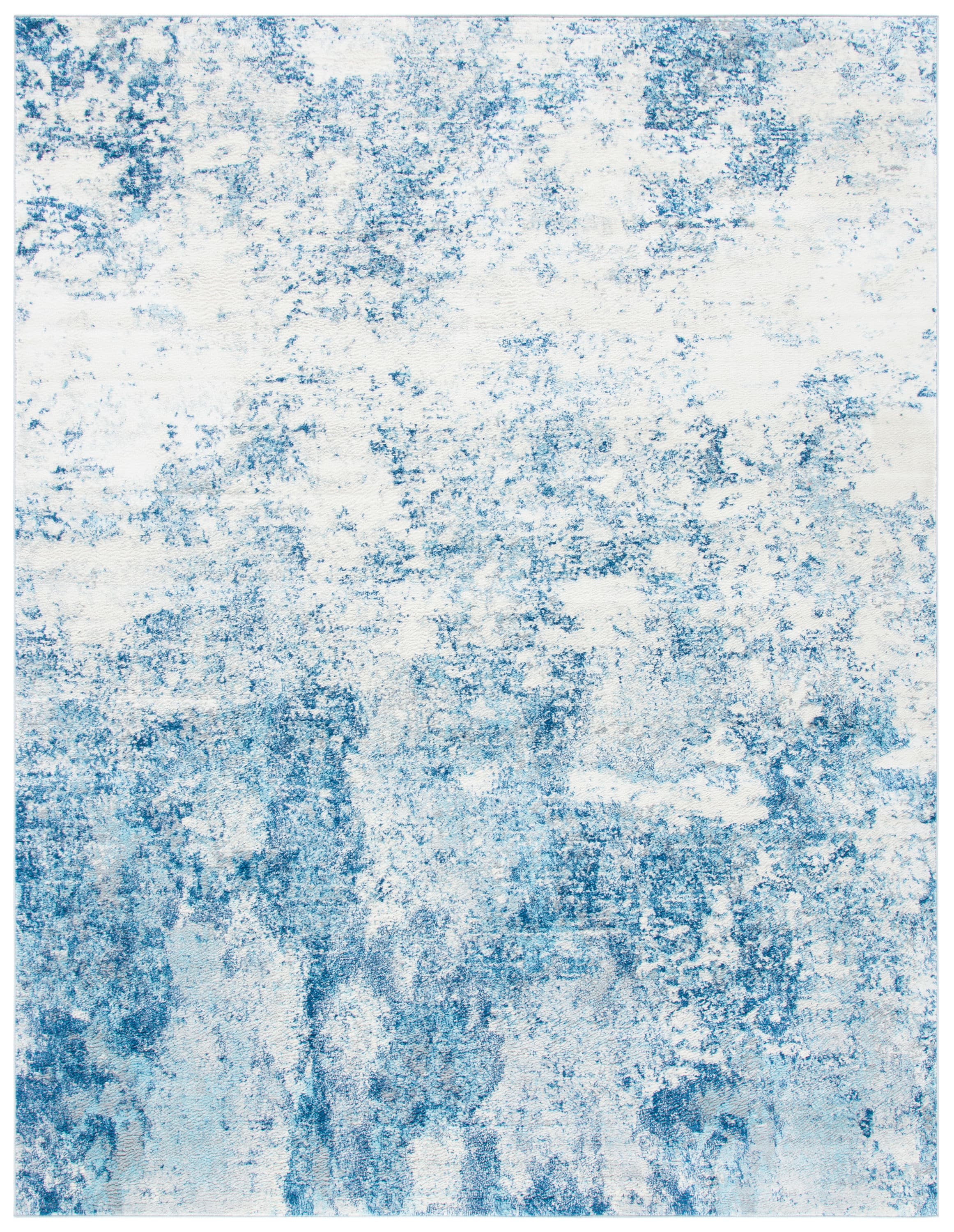 Safavieh BNT822B-9 Brentwood Malissie 9 x 12 (ft) Loomed Polypropylene Ivory/Navy Rectangular Indoor Distressed/Overdyed Bohemian/Eclectic Area rug