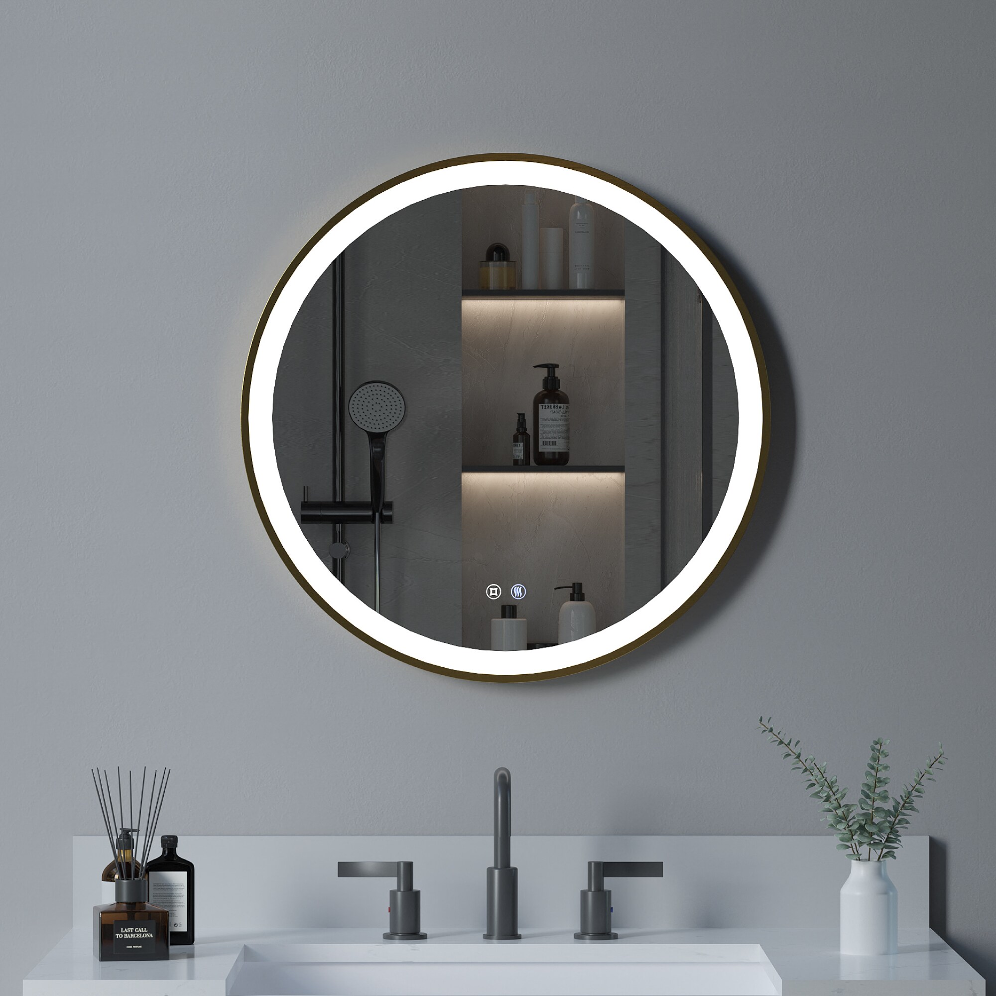 DELUXE LIVING M0005 Framed-Bath-Mirrors - View #3