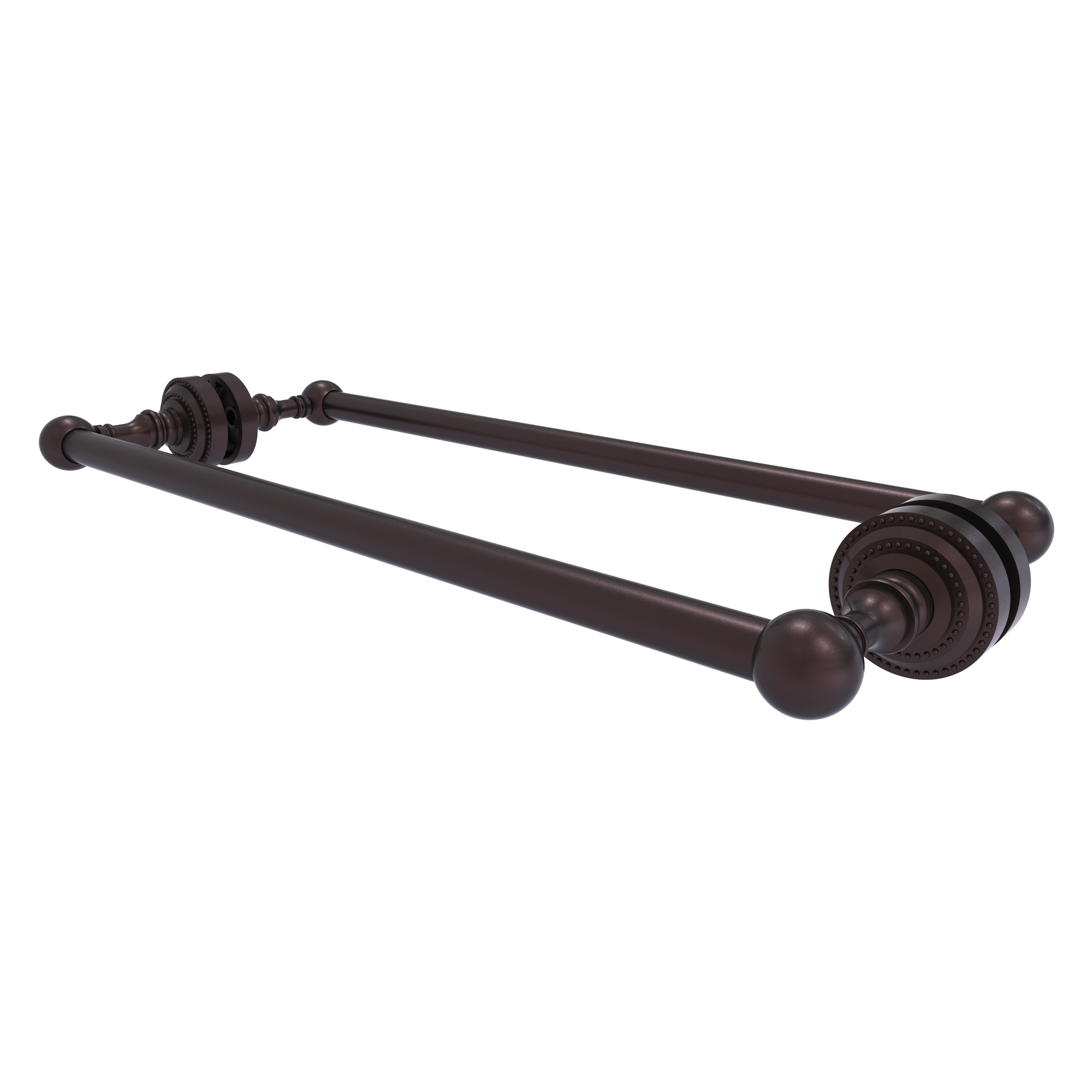 Allied Brass DT-41-BB-18-ABZ Dottingham 18-in double Antique Bronze Wall mount Double Towel Bar