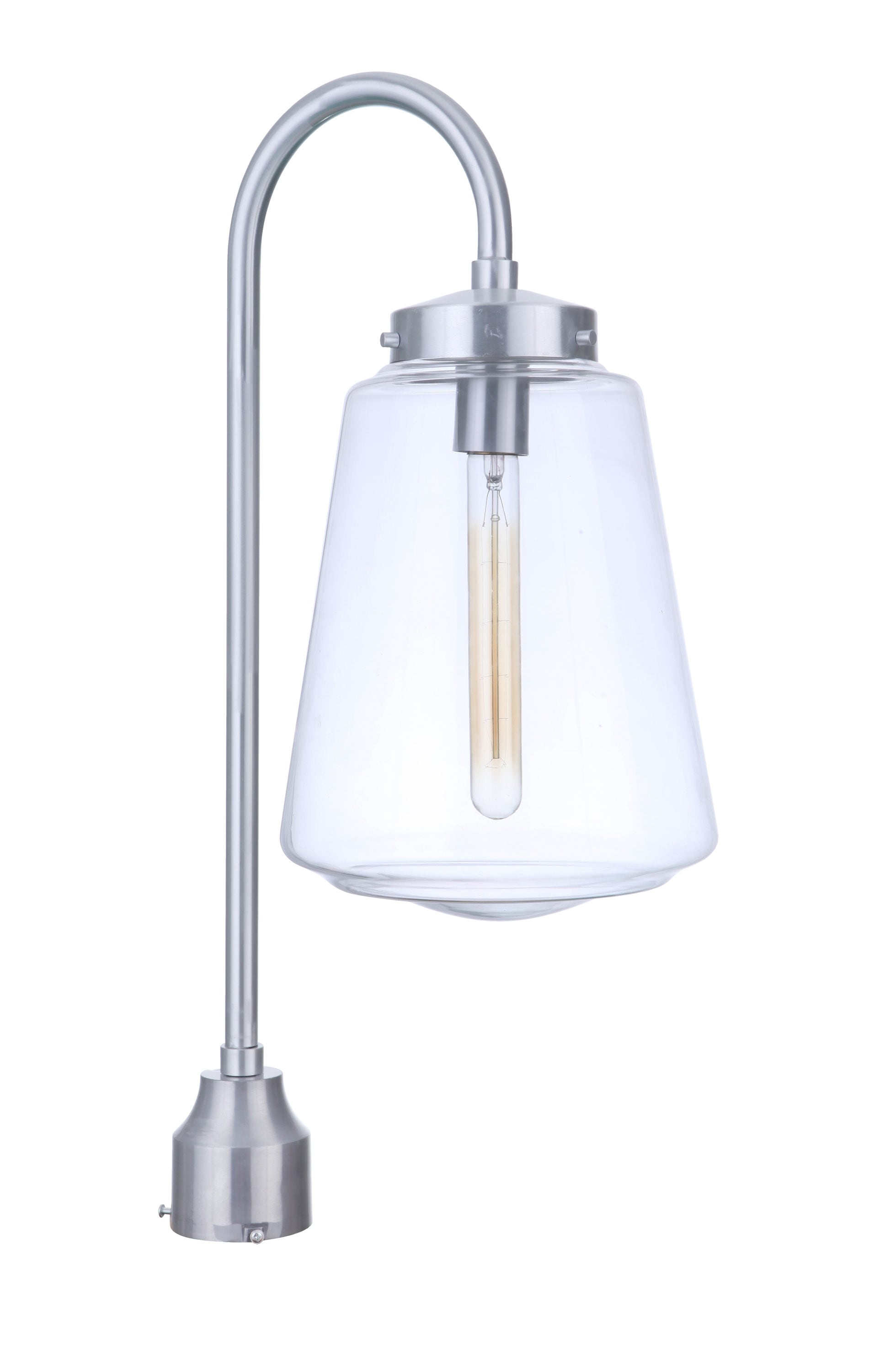 Craftmade ZA3825-SA Laclede 25.38-Inches Satin Aluminum Transitional Outdoor Light post lantern