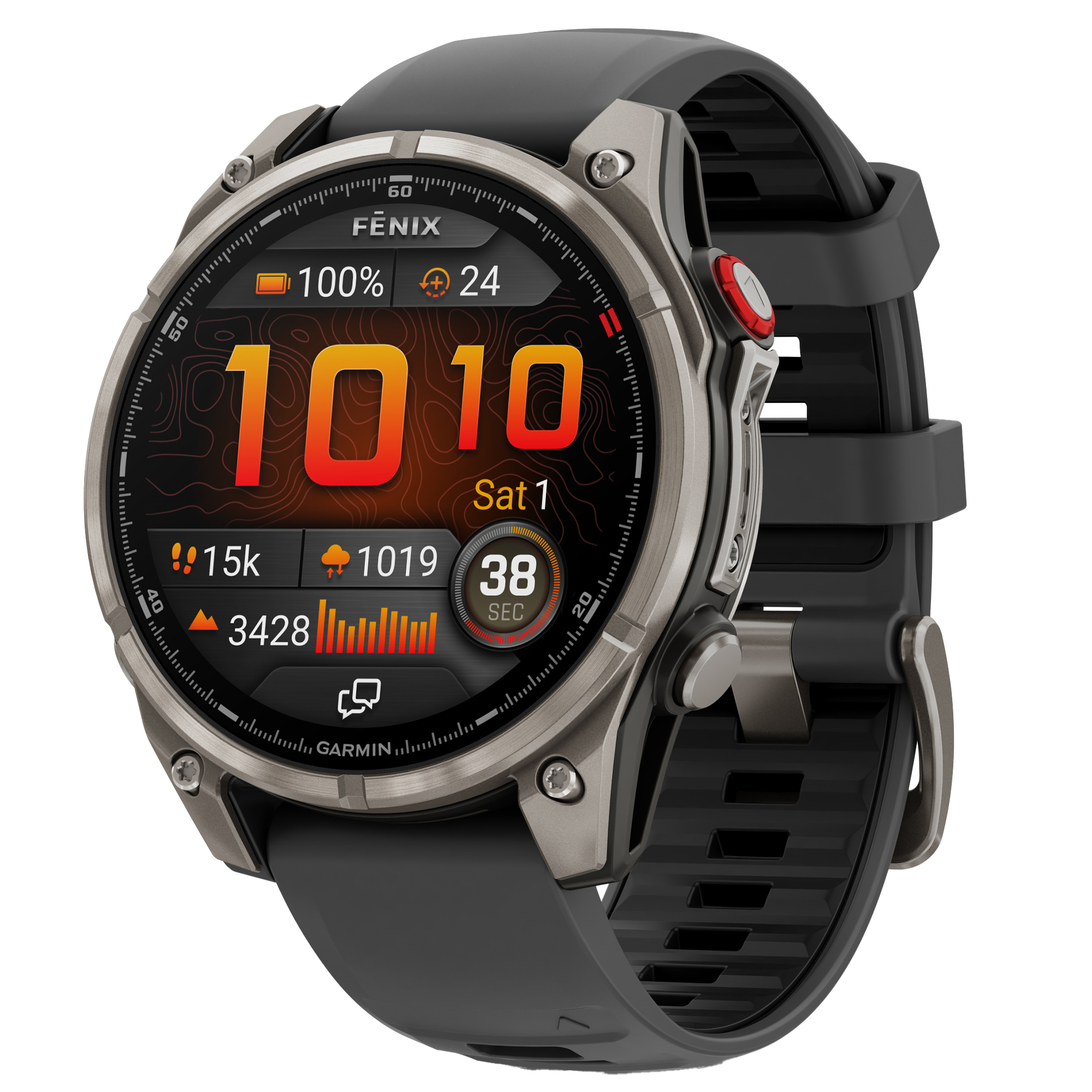 Garmin fnix 8 Pro Sapphire Multisport GPS Smartwatch with 51-mm Case Bluetooth AMOLED inReach and Navigation (Graphite/Black)