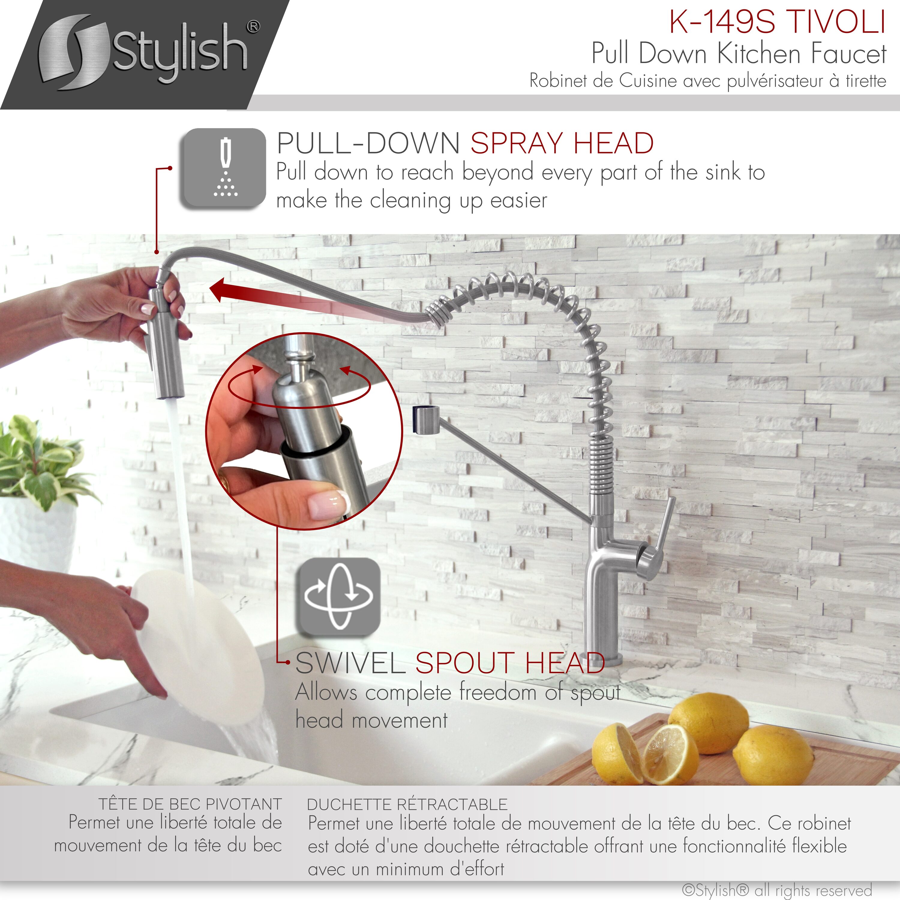 Stylish K-149S Kitchen-Faucets - View #11