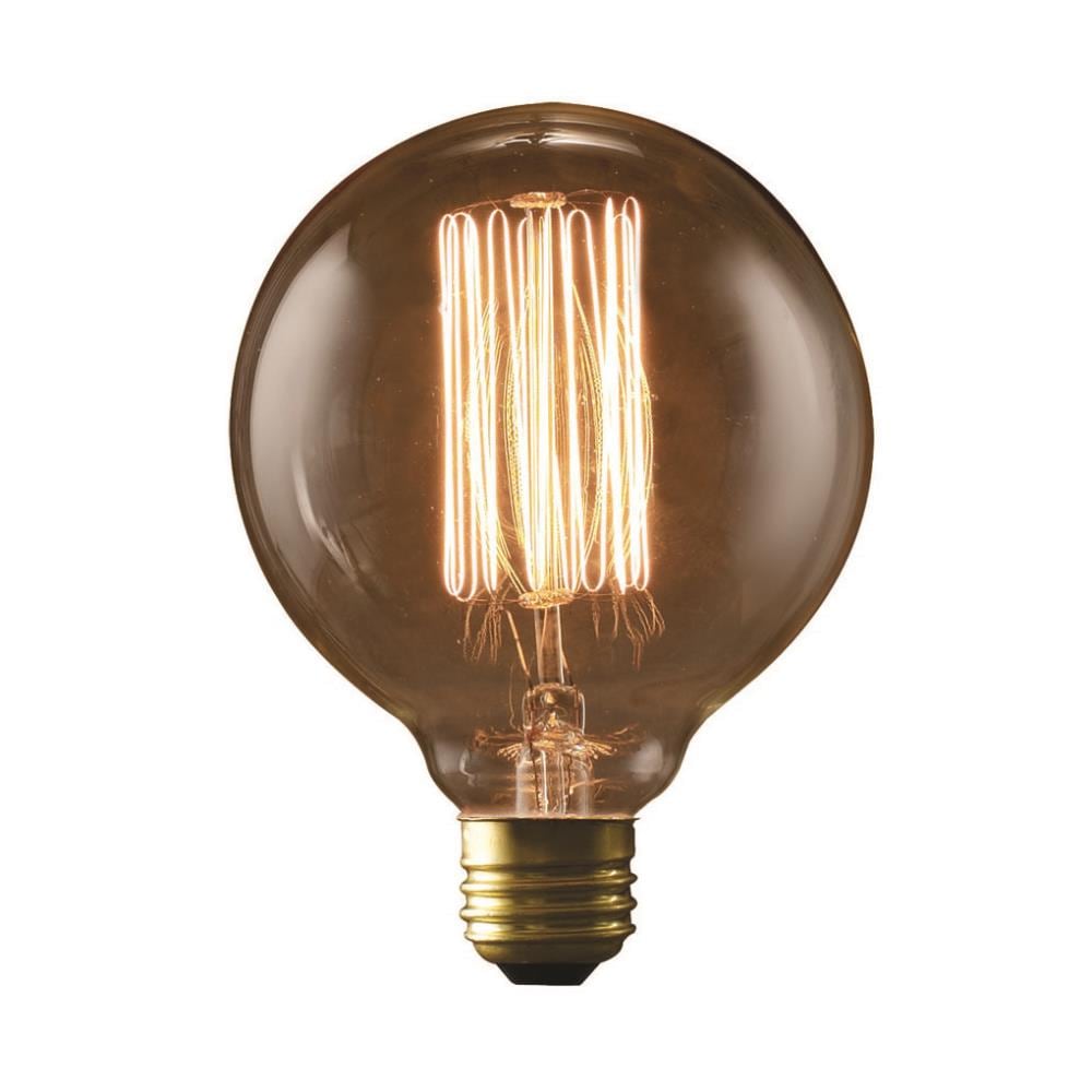 Bulbrite 40 Watt Incandescent Nostalgic thread G30 Antique Finish ...