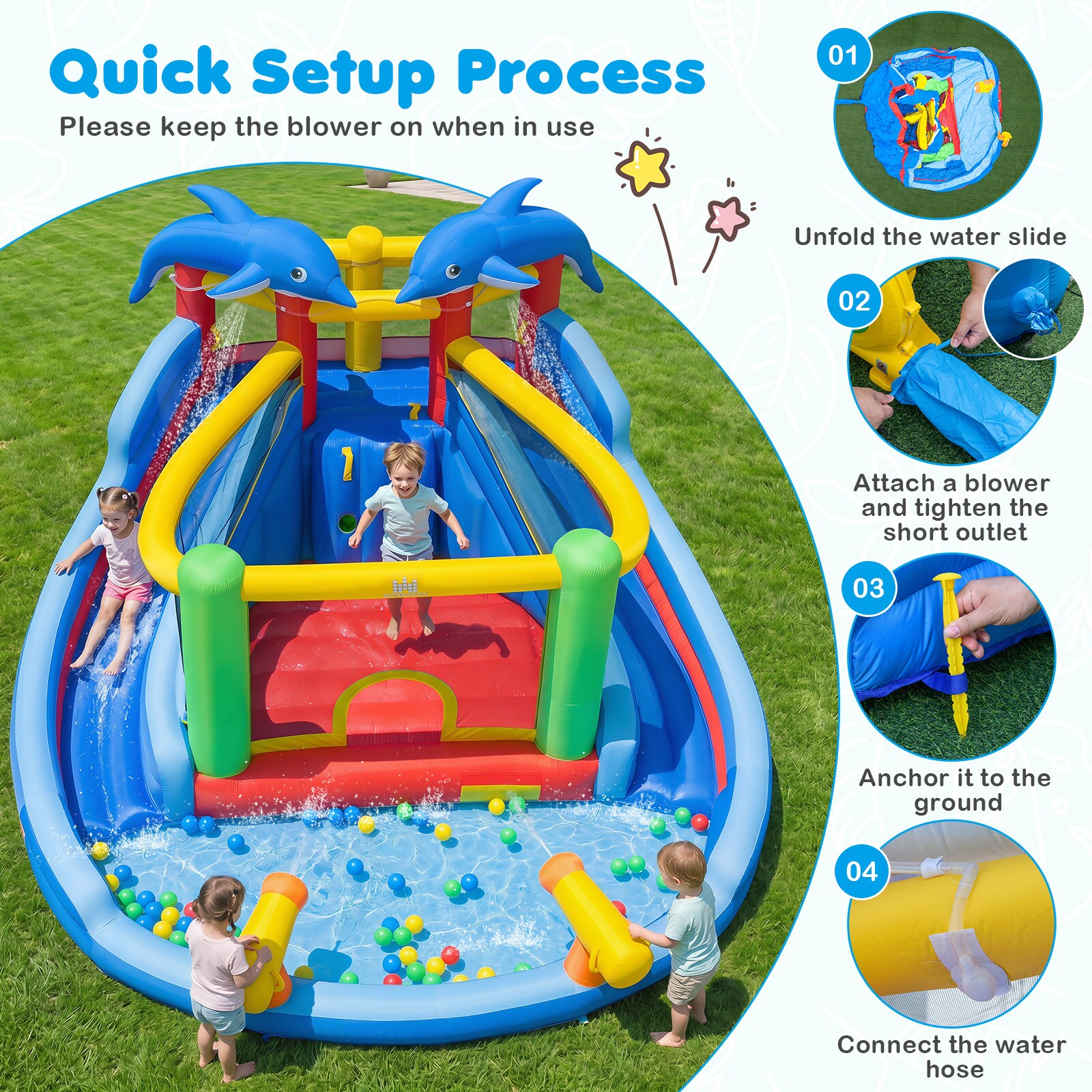 Costway CSHY006990 Bounce-Houses - View #9
