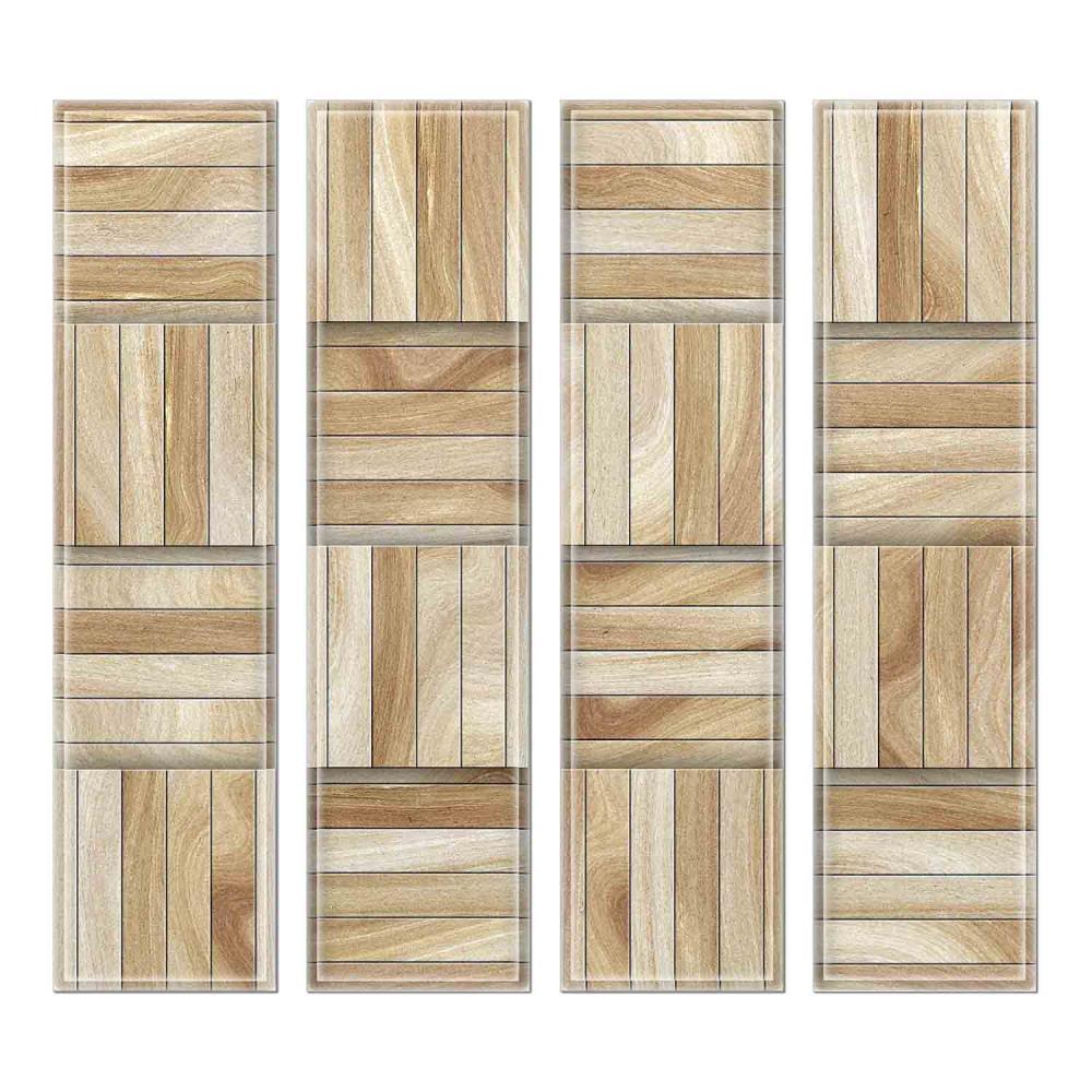 Instant Mosaic 7880102 Upscale Designs 32-Pack Multicolor 3-in x 12-in Glass Random Mosaic Wall Tile (Common: 3-in x 12-in; Actual: 3-in x 12-in)