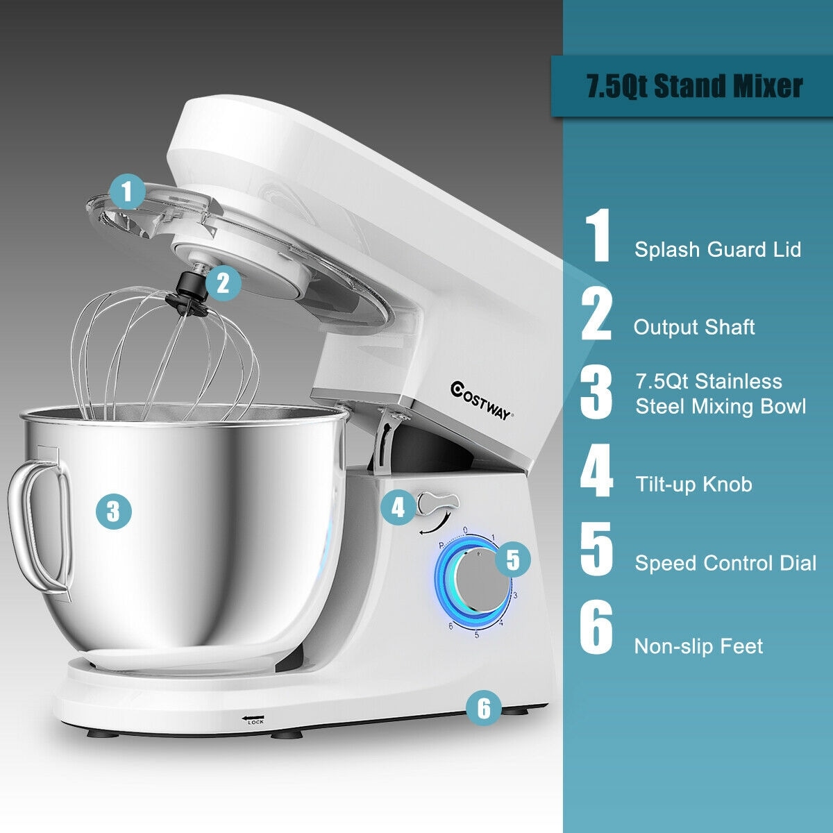 stand up mixer with dough hook