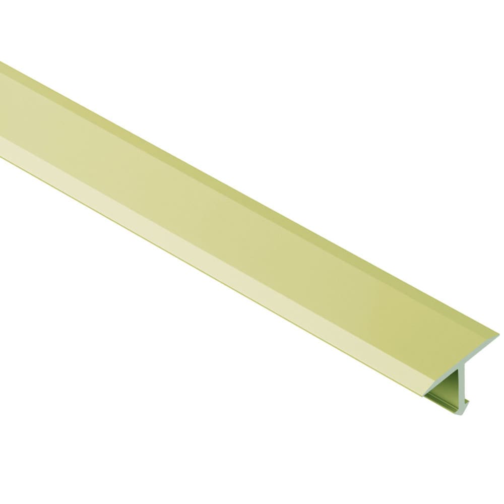Schluter Systems T9/25AM Reno-T 1-in W x 98.5-in L Satin Brass Anodized Aluminum Aluminum T-shape Tile Edge Trim