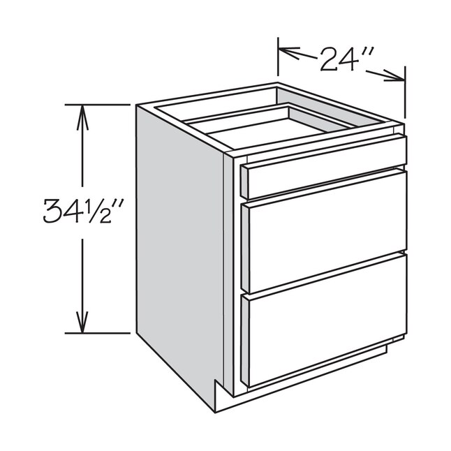 allen + roth Annscroft 36-in W x 34.5-in H x 24-in D Hazelnut Maple Drawer Base Semi-Custom Cabinet allen + roth Annscroft 36-in W x 34.5-in H x 24-in D Hazelnut Maple Drawer Base Semi-Custom Cabinet