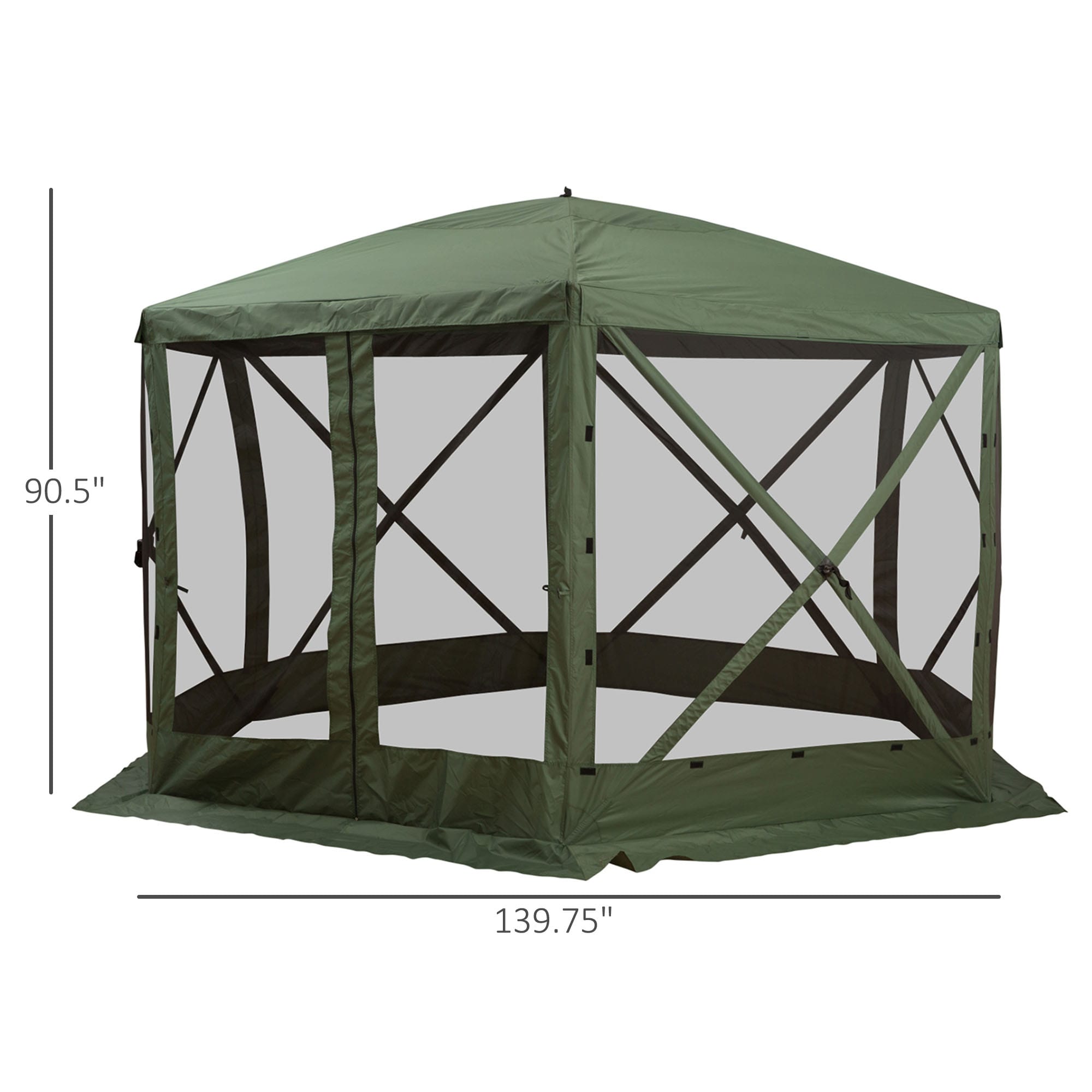 Outsunny A20-103GN Wood-Resin-Gazebos - View #3