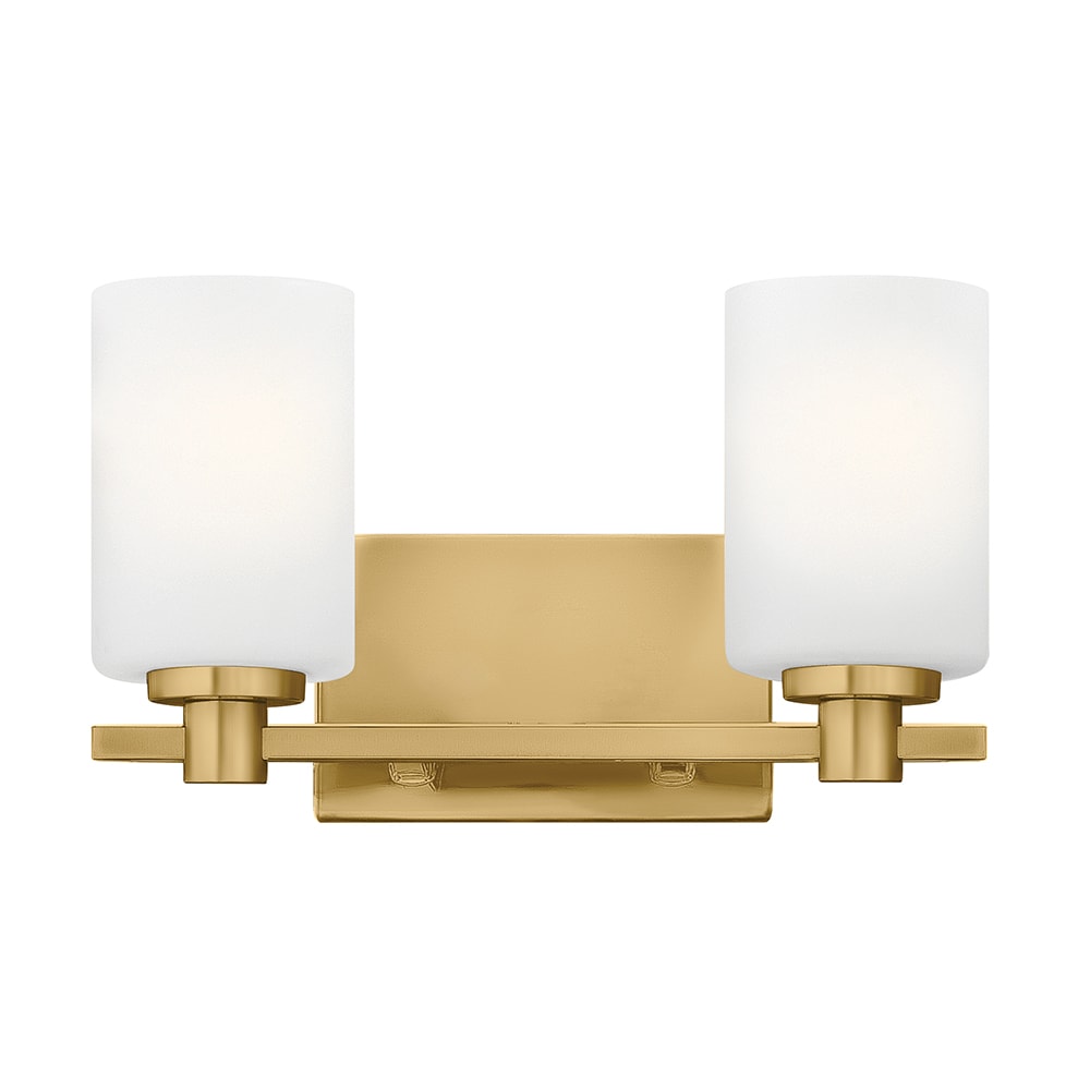 Hinkley 54622LCB Karlie 13.25-in 2 -Light Antique Brass Transitional Vanity light