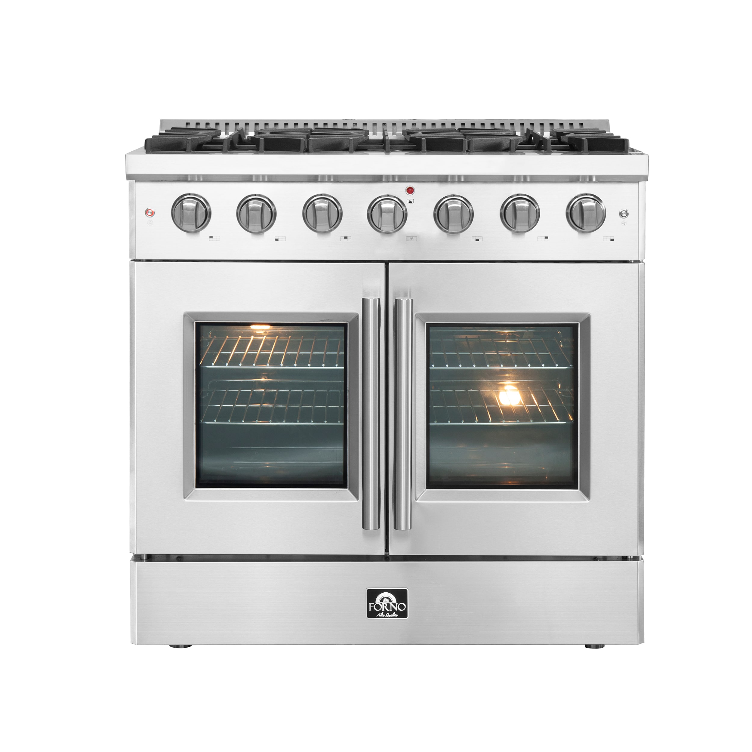 Vertical 6 burners electric stove with oven stainless steel body