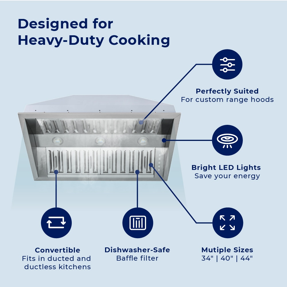 Hauslane IN-R300SS-34 Undercabinet-Range-Hoods - View #4