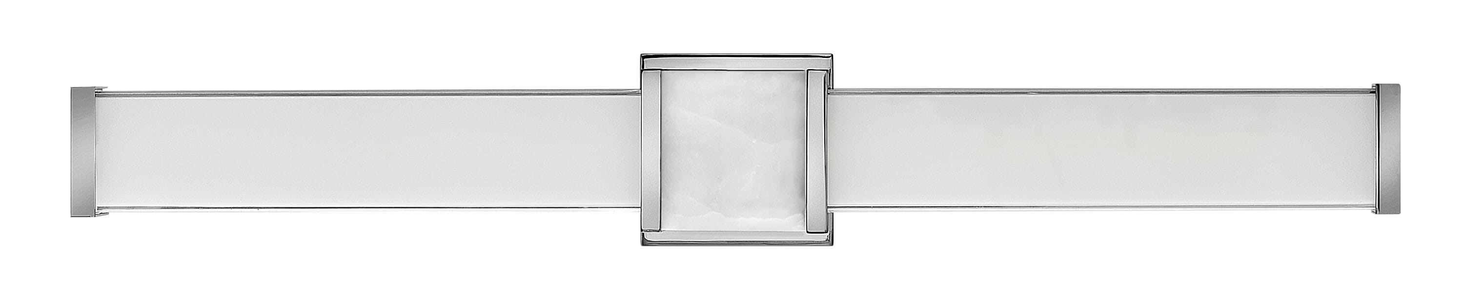 Pietra Chrome 30" Integrated LED Vanity Light with Natural Stone