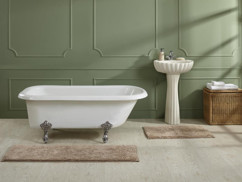 Better Trends BAJC022032BE Memory Foam Bath Rug 32-Inches x 20-Inches Beige Solid Cotton Bath rug