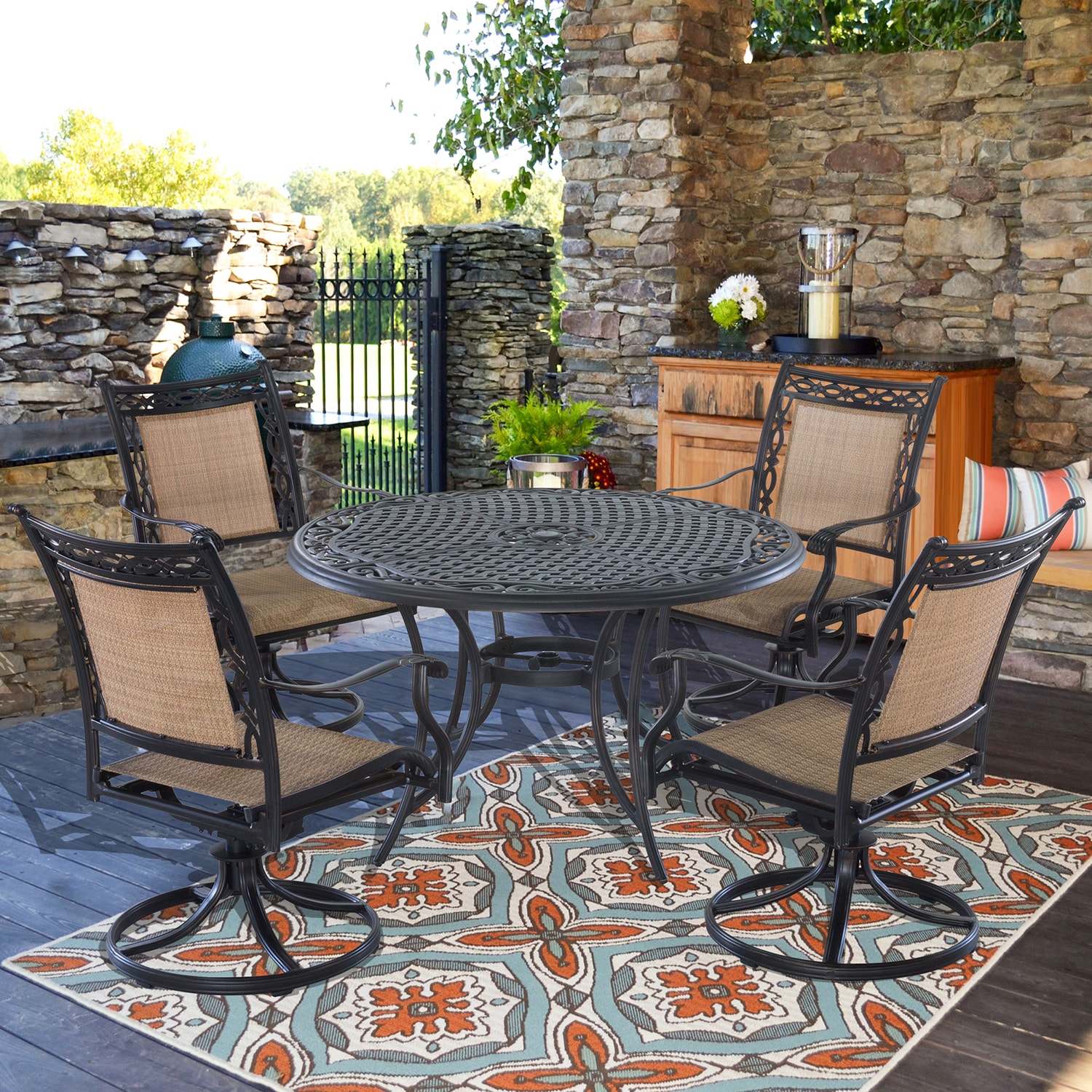 Mondawe 21OD14107BK-5 Patio-Dining-Sets - View #2