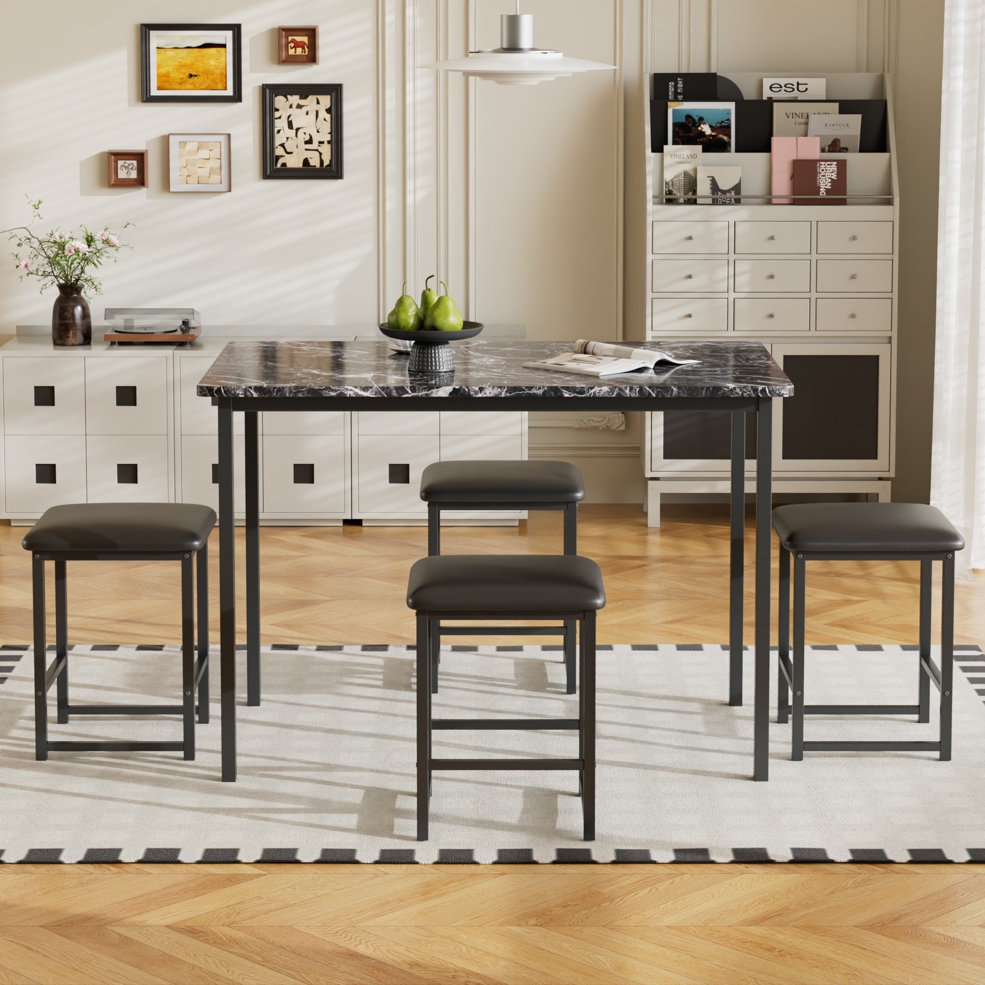 Vecelo LOE-XJM-TC22-MBY Dining-Sets - View #7