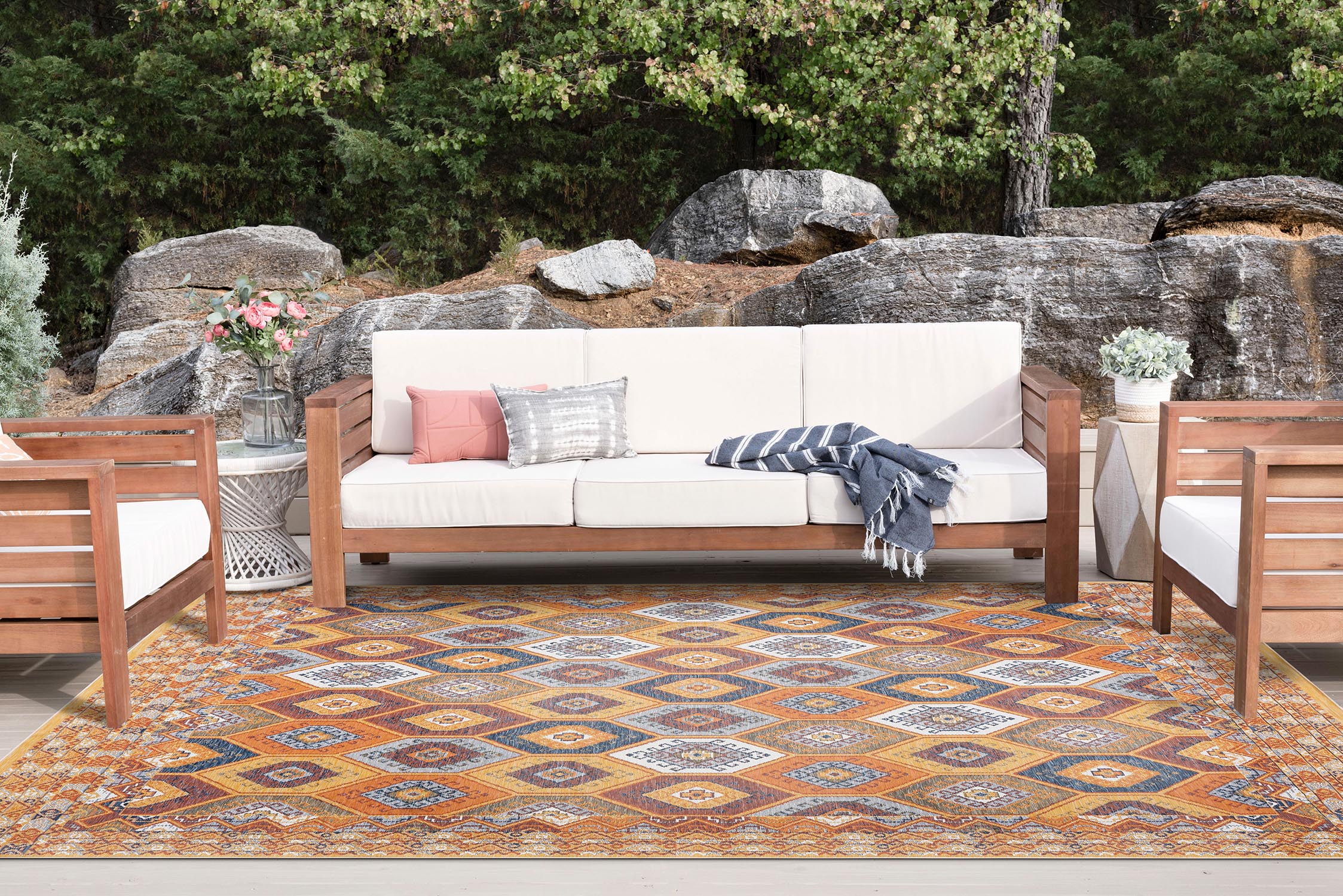 Tayse FLO1001 2X8 rugs - View #10