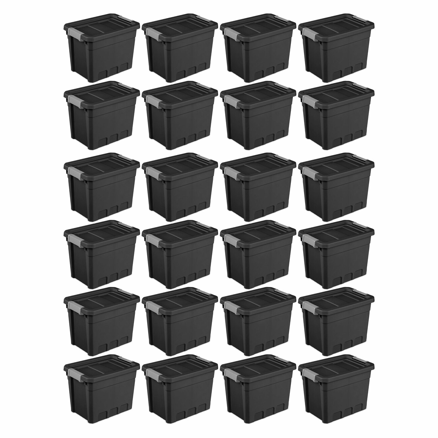 ClosetMaid ProGarage Medium 3-Gallons (12-Quart) Black Heavy Duty Tote with  Hinged Lid in the Plastic Storage Containers department at