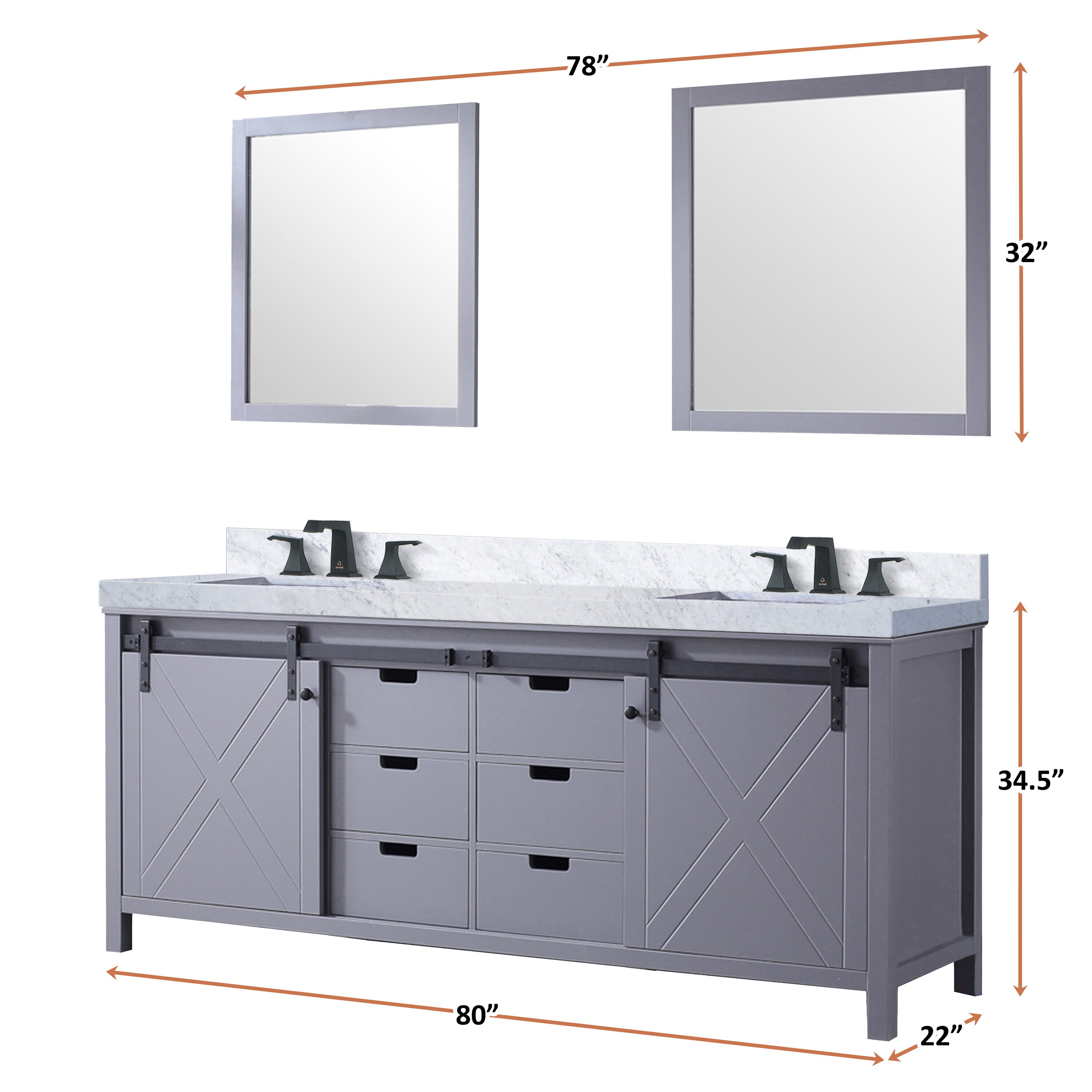 Lexora LM342280DB00M30 vanities - View #6