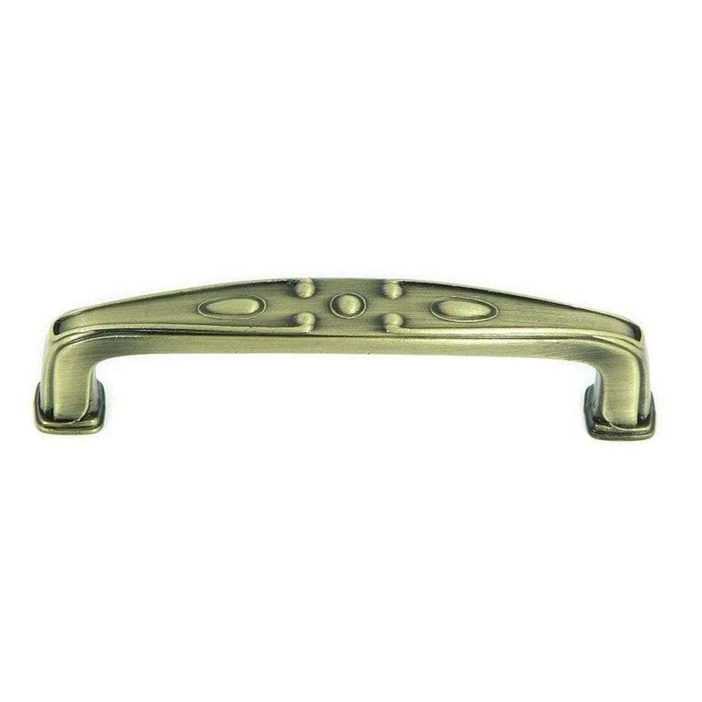 Stone Mill Hardware CP81094-ABR Edinborough 3-3/4-in , 96mm Center to Center Antique brass Arch Handle