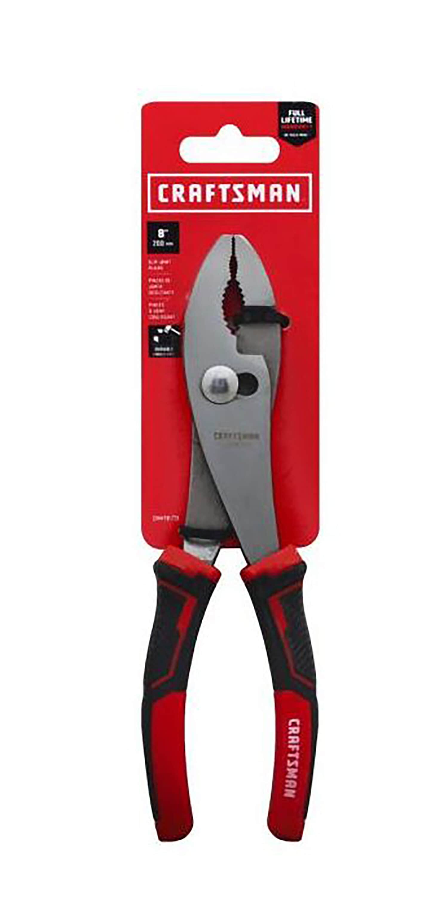 CRAFTSMAN 8-in Home Repair Slip Joint Pliers with Wire Cutter