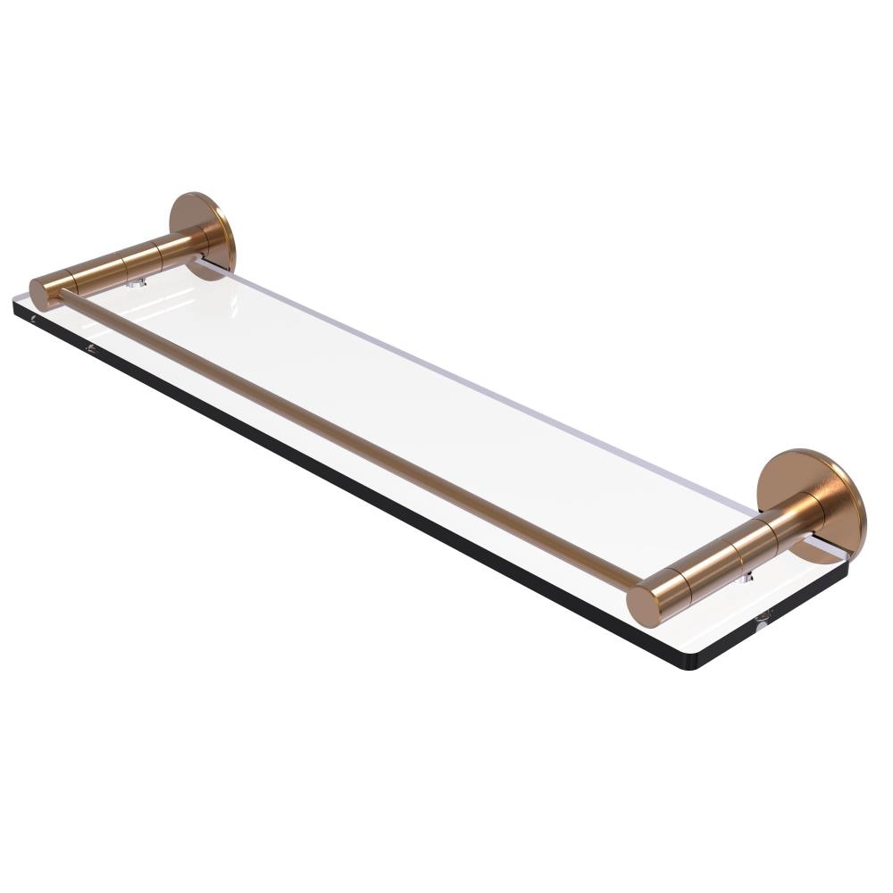 Allied Brass FR-1/22G-BBR Fresno Brushed Bronze Wall mount Bathroom Shelf ( 22-in x 2-in x 5-in )