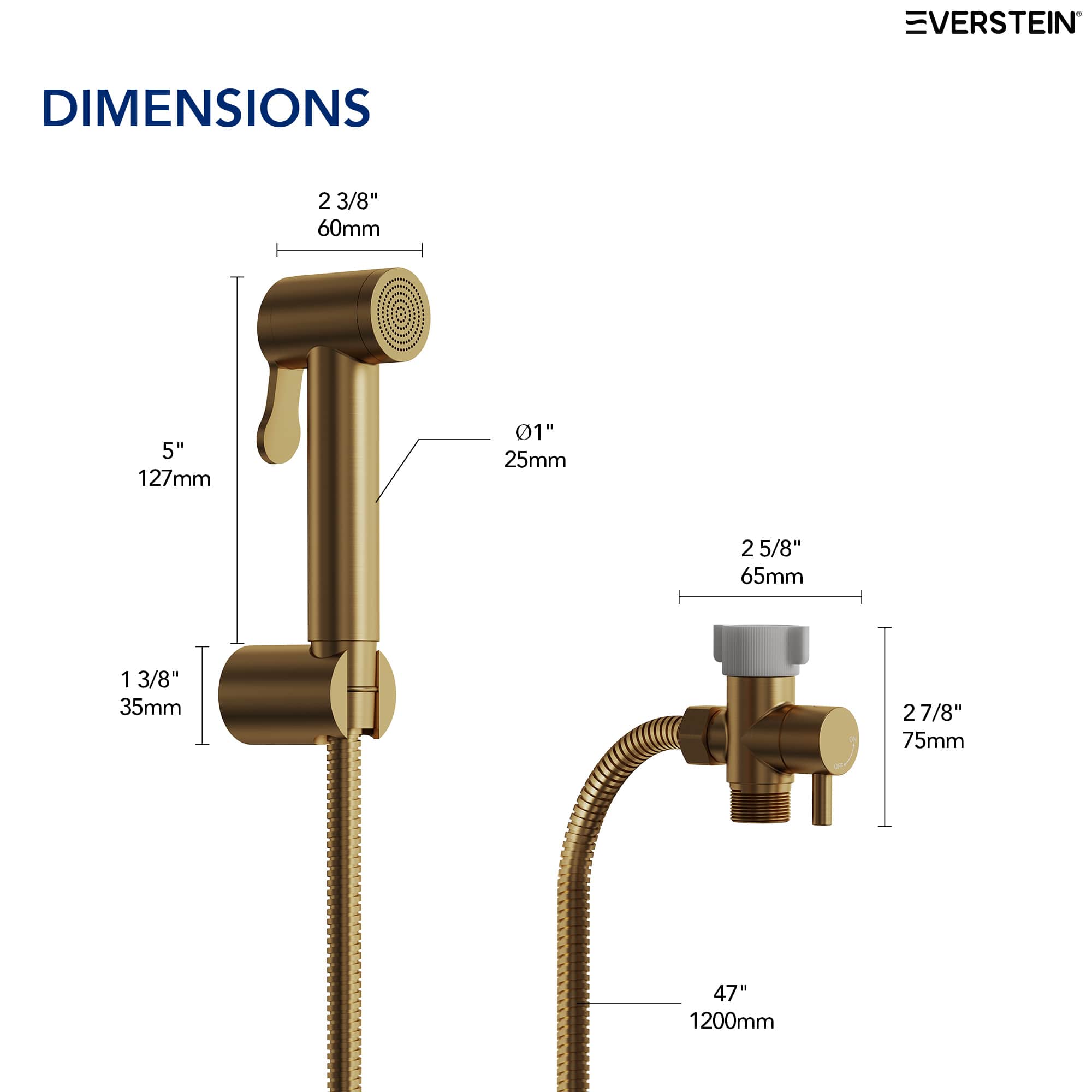 EVERSTEIN SFS-1169-GD Bidet-Faucets - View #7