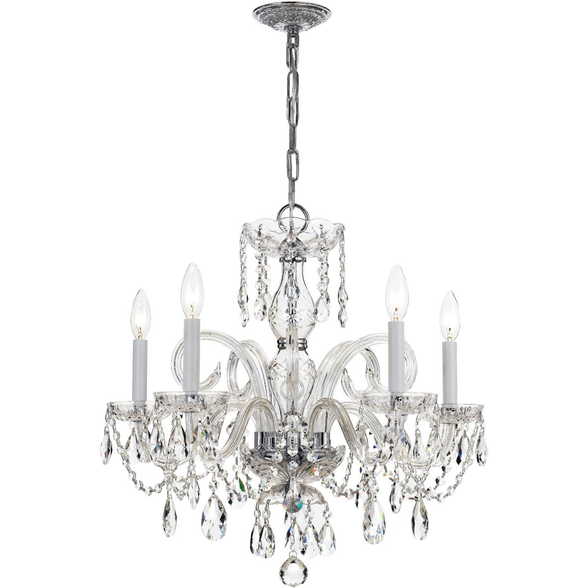Crystorama  1005-CH-CL-S Traditional Crystal Chandelier Polished Chrome