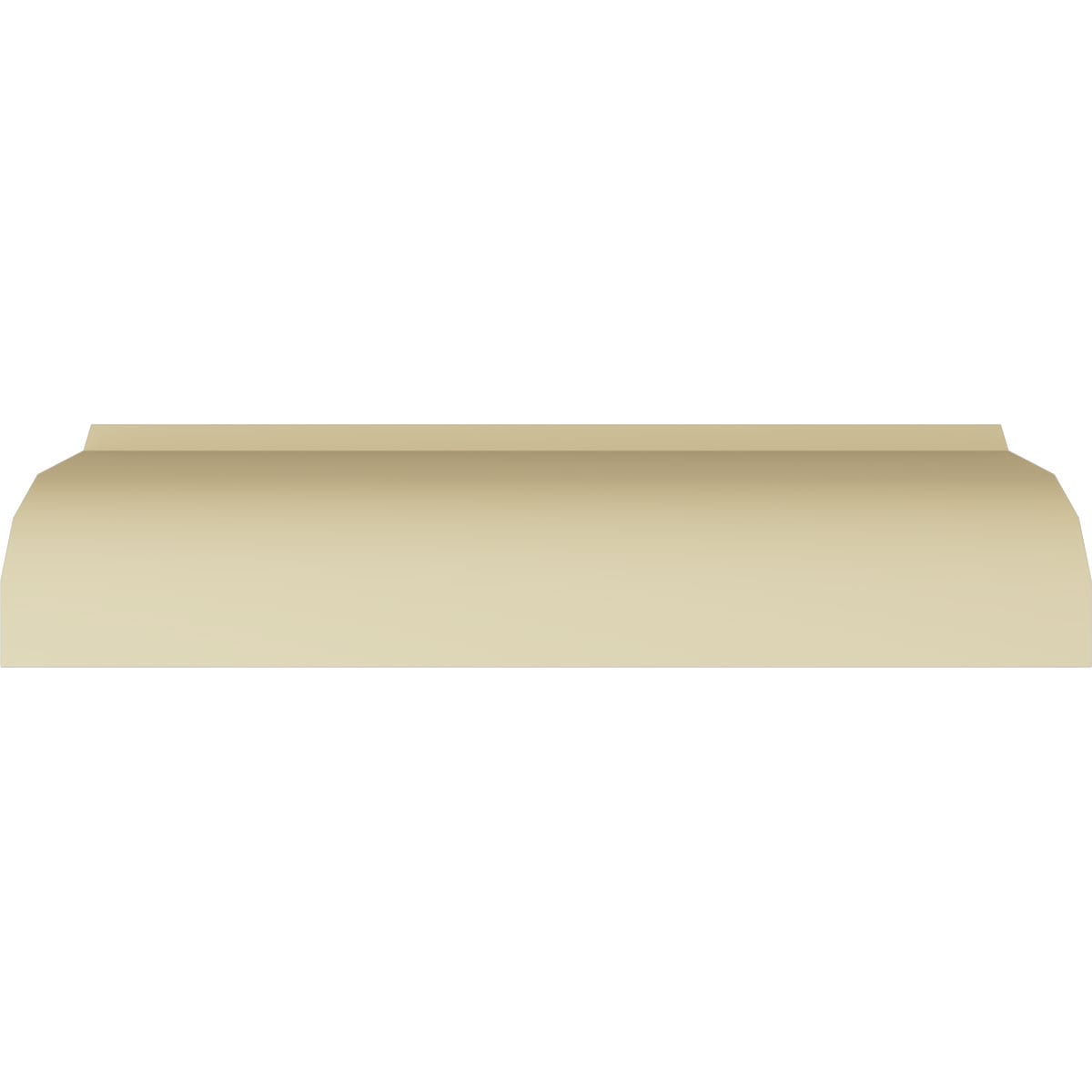 3 3/4"H x 4 1/8"P x 5 5/8"F x 94 1/2"L Dylan Traditional Smooth Crown Moulding