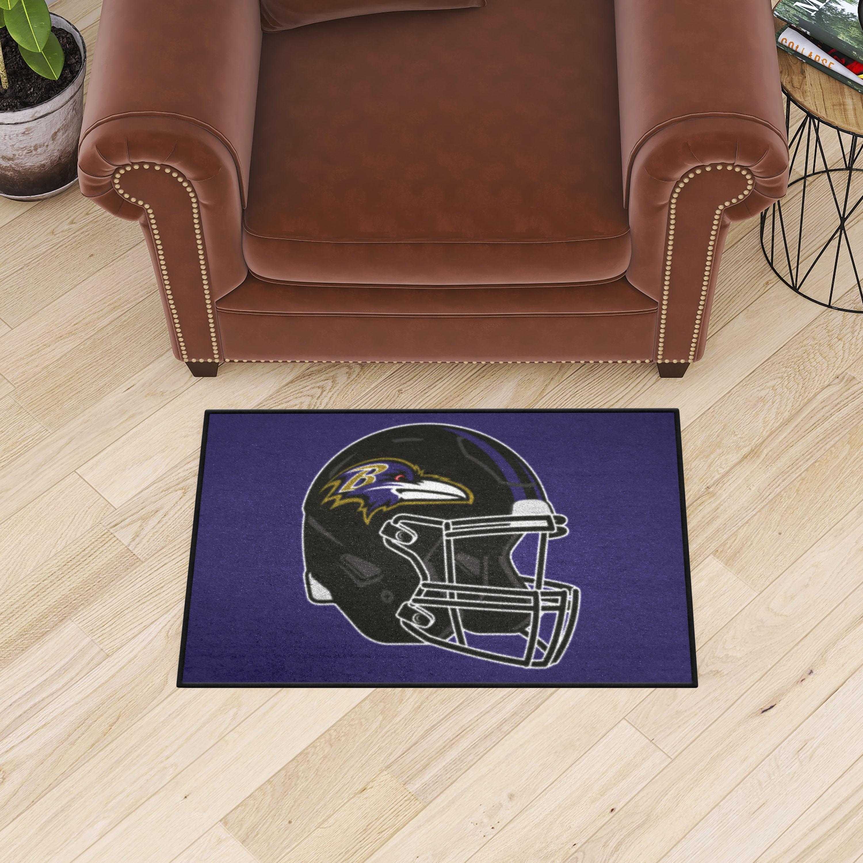 Baltimore Ravens Football Rug