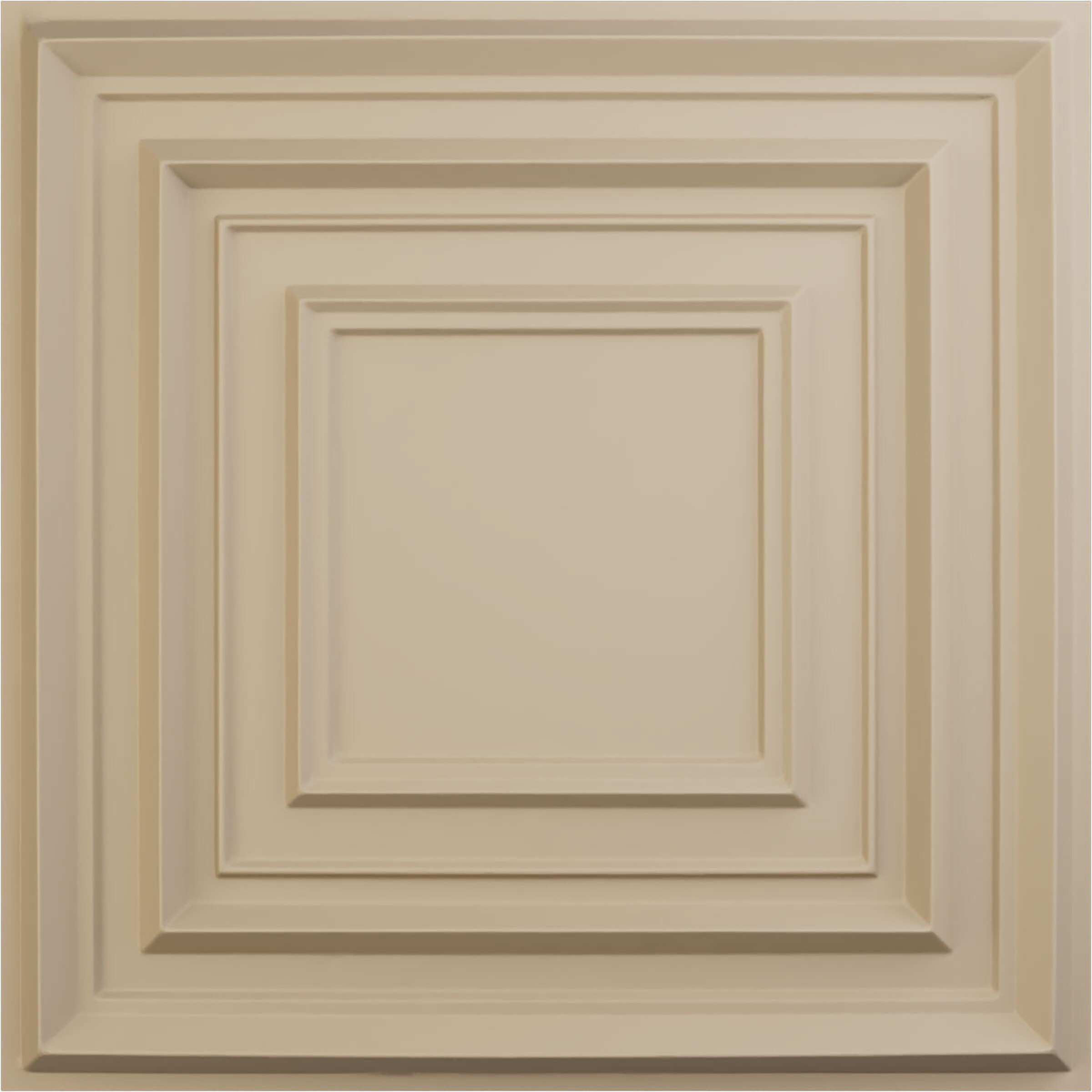 Ekena Millwork WP20X20MXGBE-CASE-12 19-5/8-in x 19-5/8-in Embossed Paintable/Stainable Brown/Tan PVC Wall Panel ( 12 -Pack, Covers 32.04-sq ft )
