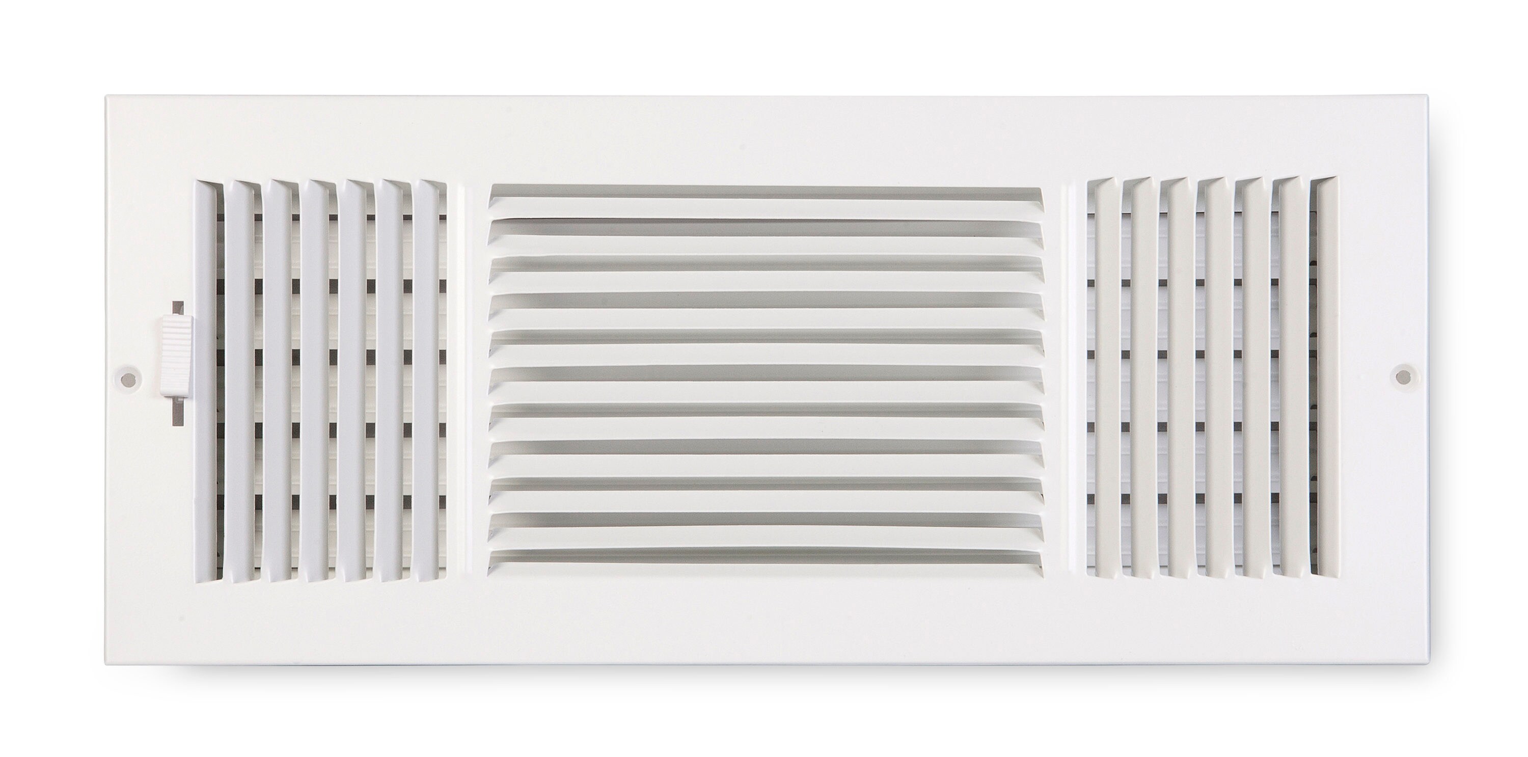 Accord Ventilation 16-in x 6-in Steel White Sidewall/Ceiling Register ...