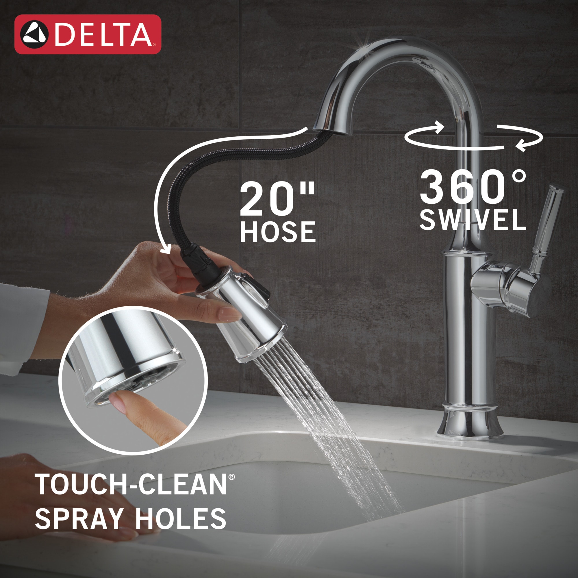 Delta 9984-PR-DST Kitchen-Faucets - View #9