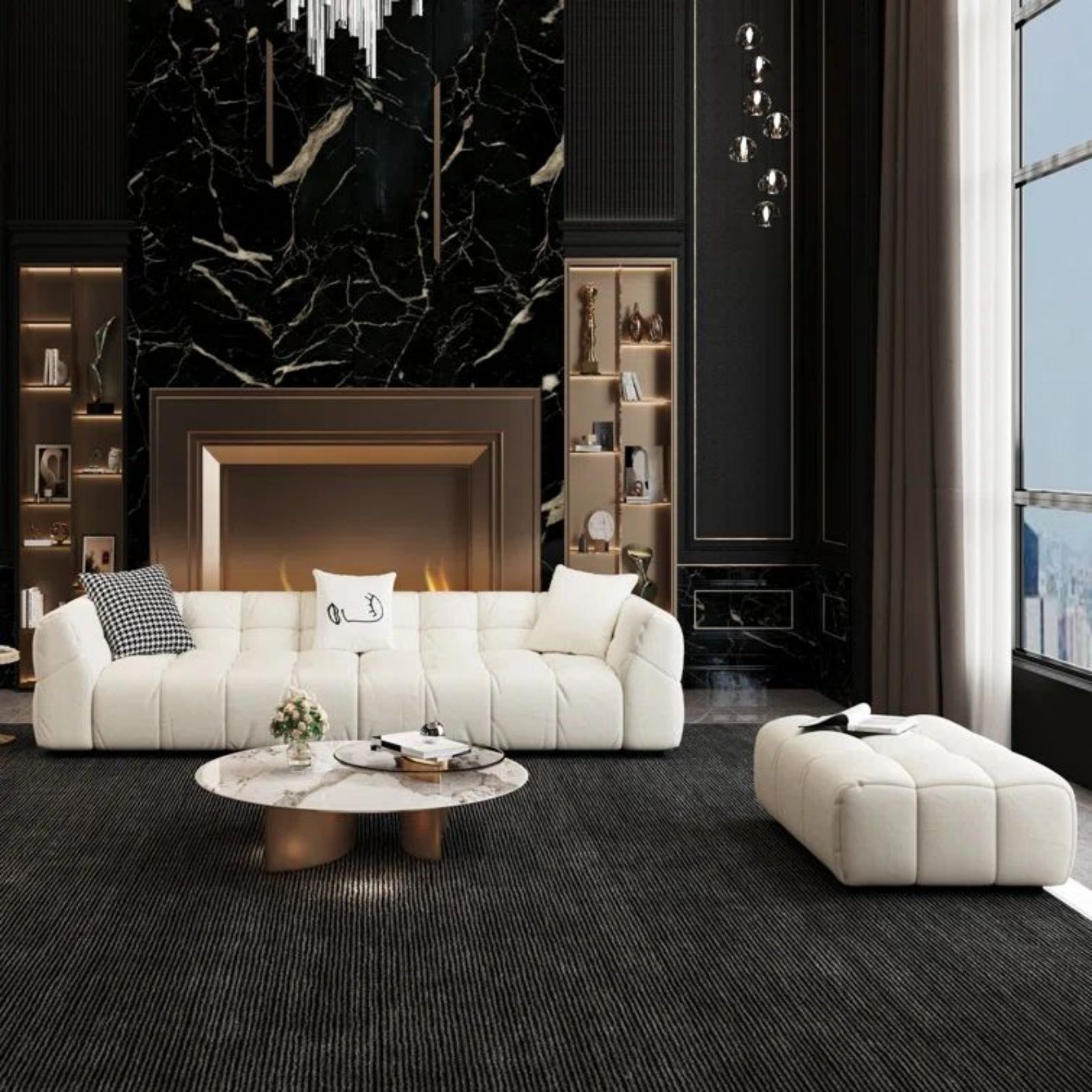 Oizaye DB-WW-S-2304BG Sofas-Loveseats - View #4