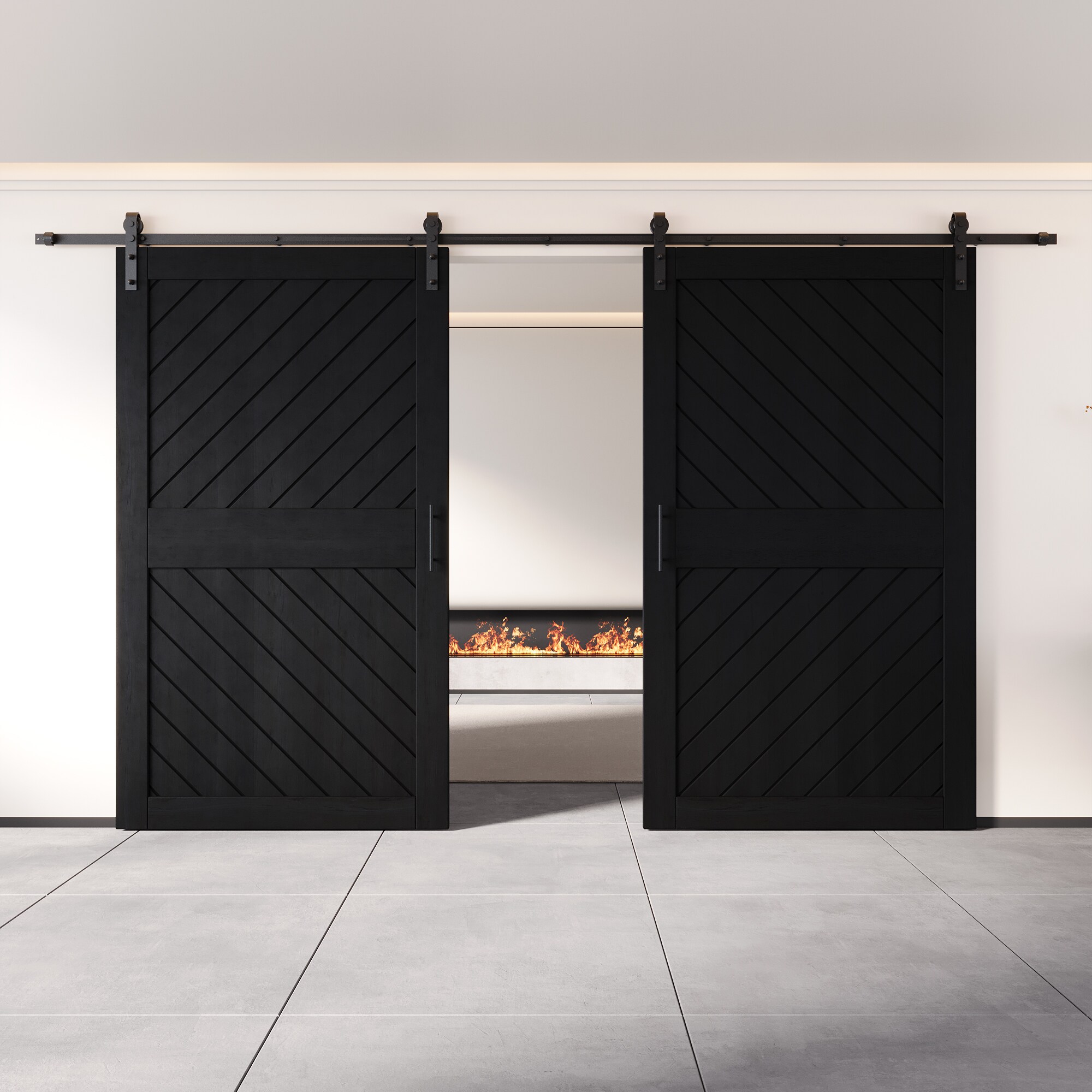 HOMACER YT2H180C-XT3-4284-BK Barn-Doors - View #8