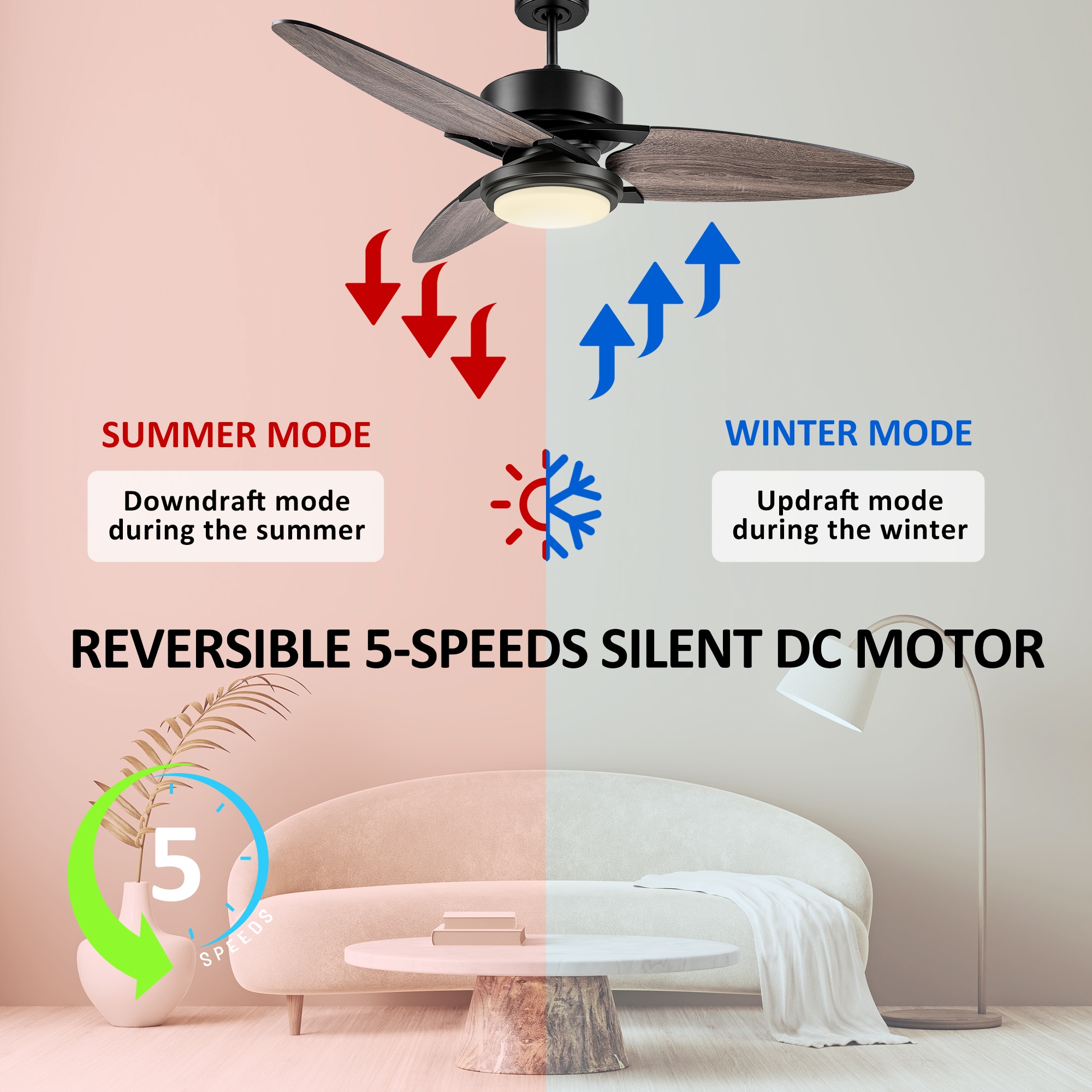 CARRO USA LDC523B-L12-BS-1 Ceiling-Fans - View #7