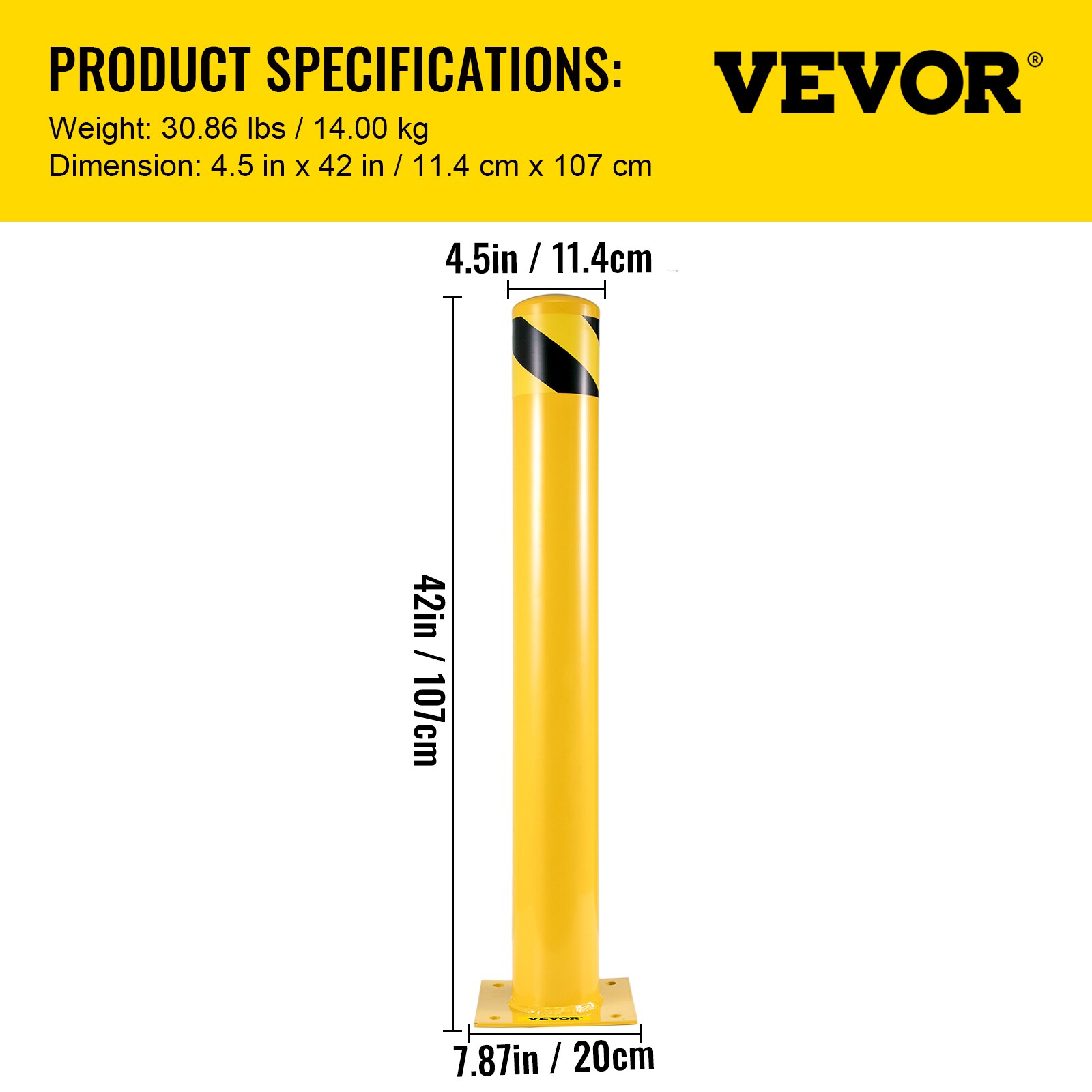 VEVOR AQZYCHS424.52YZBJV0 Commercial-Bollards - View #7