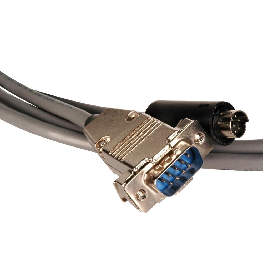 TecNec TCNCD282157  VISCA-9M-100 Visca Camera Control Cable 9-Pin D-Sub Male to 8-Pin DIN Male- 100 ft.