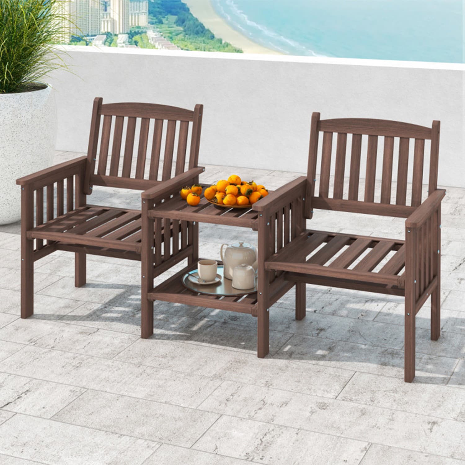 Mondawe MO-GT4242CF Patio Conversation Set